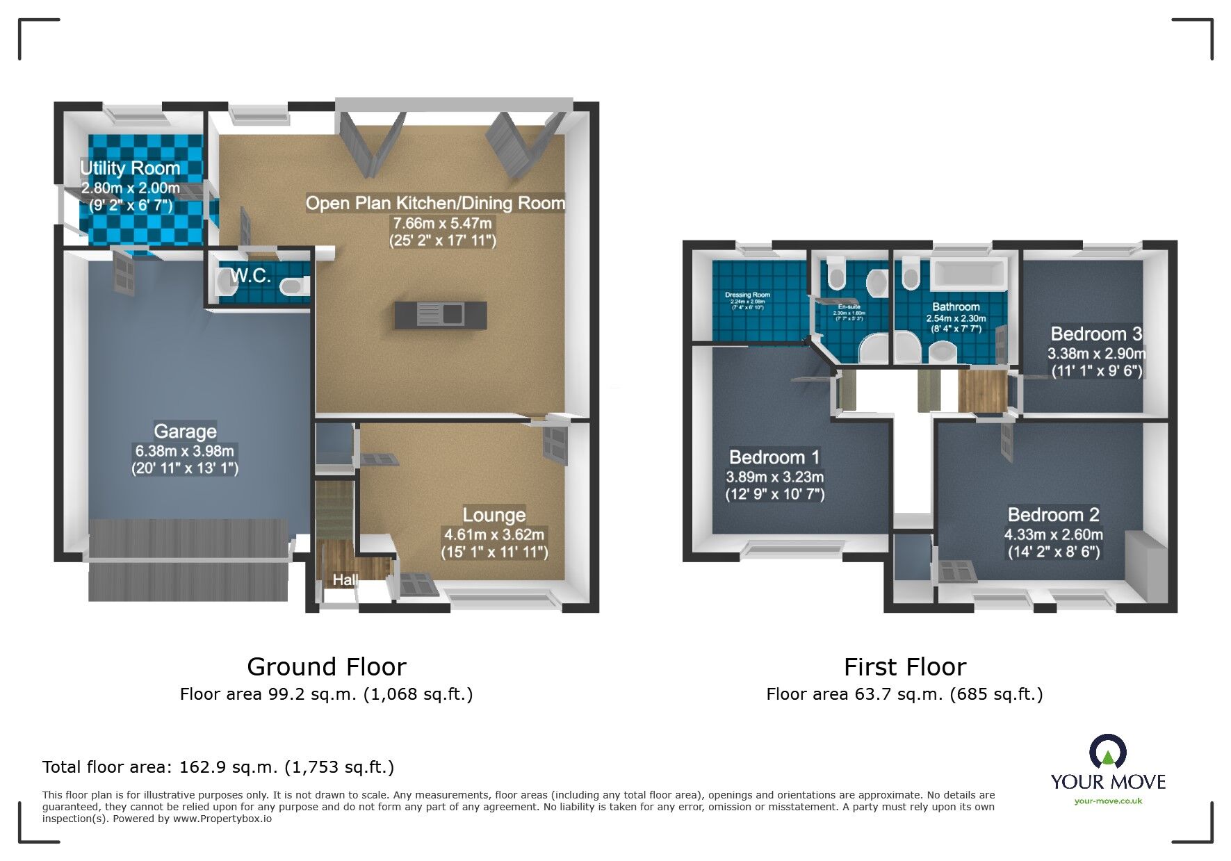 Floorplan of 3 bedroom Semi Detached House for sale, Eve Lane, Dudley, West Midlands, DY1