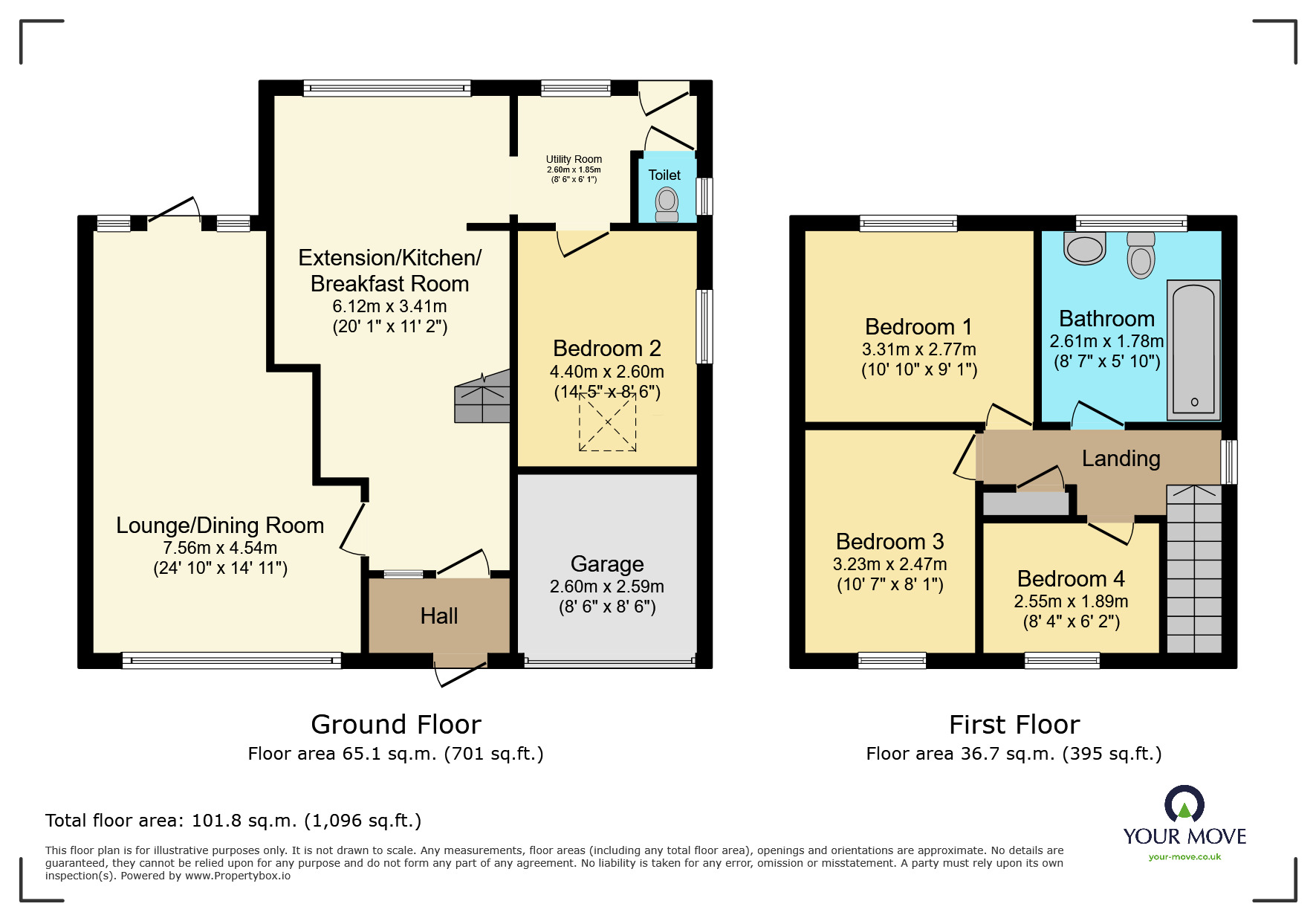 Floorplan of 4 bedroom Detached House for sale, Mount Pleasant, Kingswinford, West Midlands, DY6
