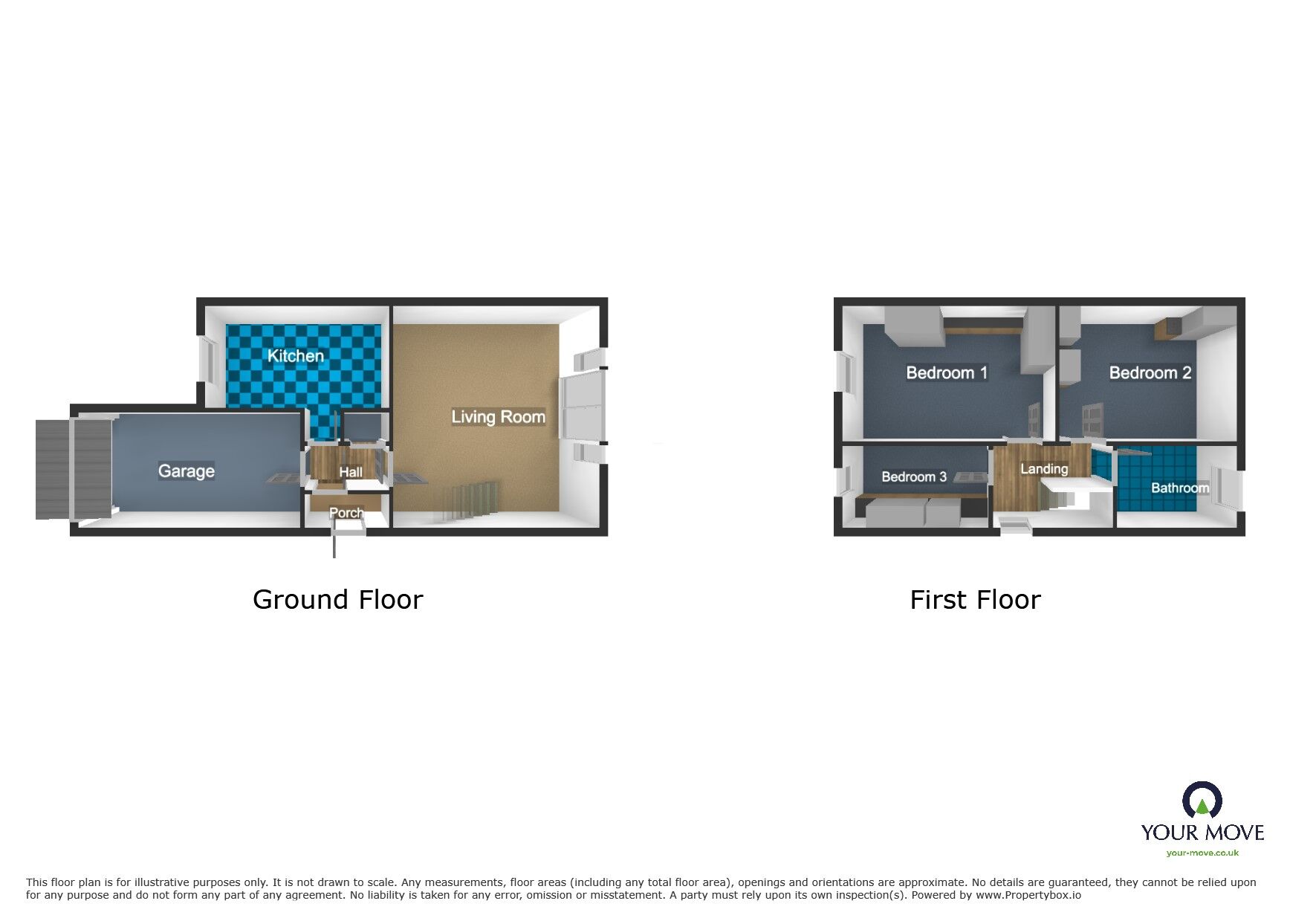 Floorplan of 3 bedroom Semi Detached House for sale, Cambourne Road, Rowley Regis, West Midlands, B65