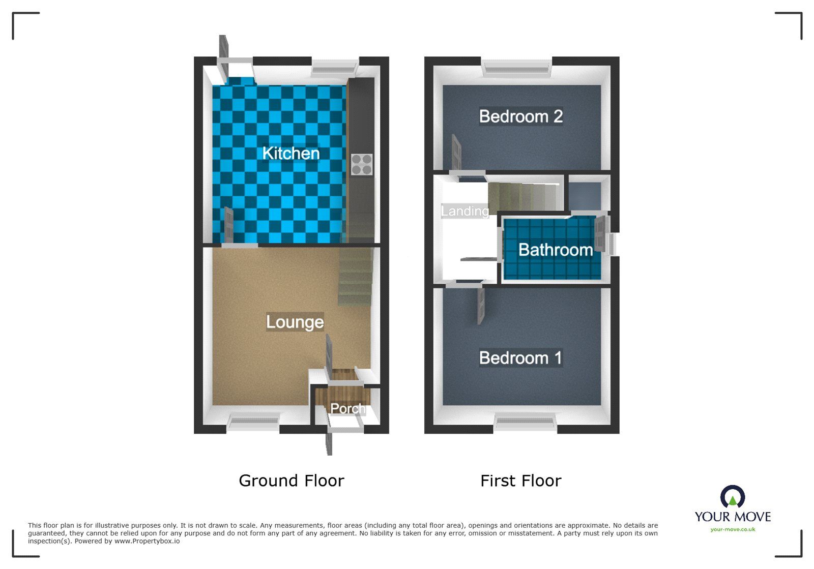Floorplan of 2 bedroom Semi Detached House to rent, Cecil Drive, Tividale, West Midlands, B69