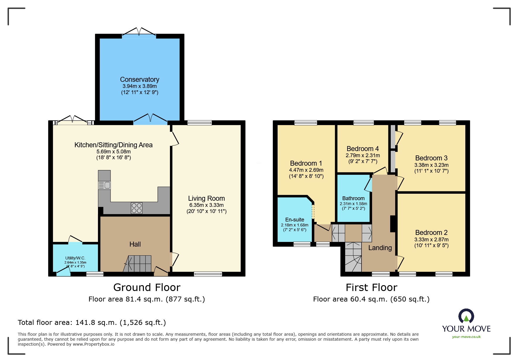 Floorplan of 4 bedroom Semi Detached House for sale, Park Road, Lower Gornal, West Midlands, DY3