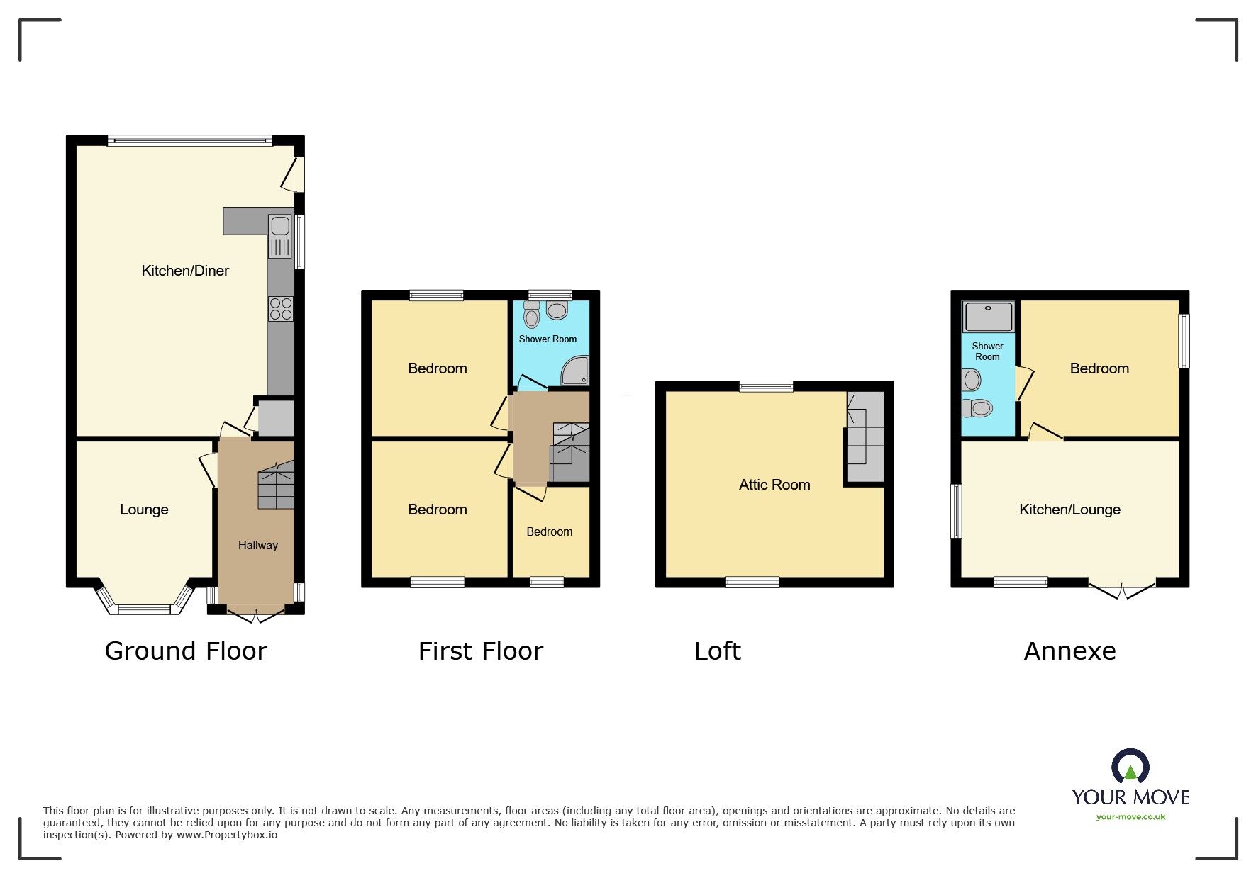 Floorplan of 3 bedroom Semi Detached House for sale, Old End Lane, Bilston, West Midlands, WV14