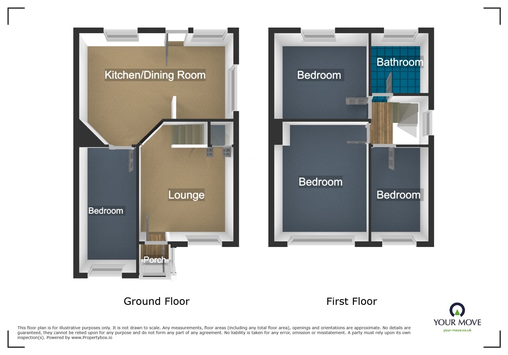 Floorplan of 4 bedroom Semi Detached House for sale, Winchester Rise, Dudley, West Midlands, DY1