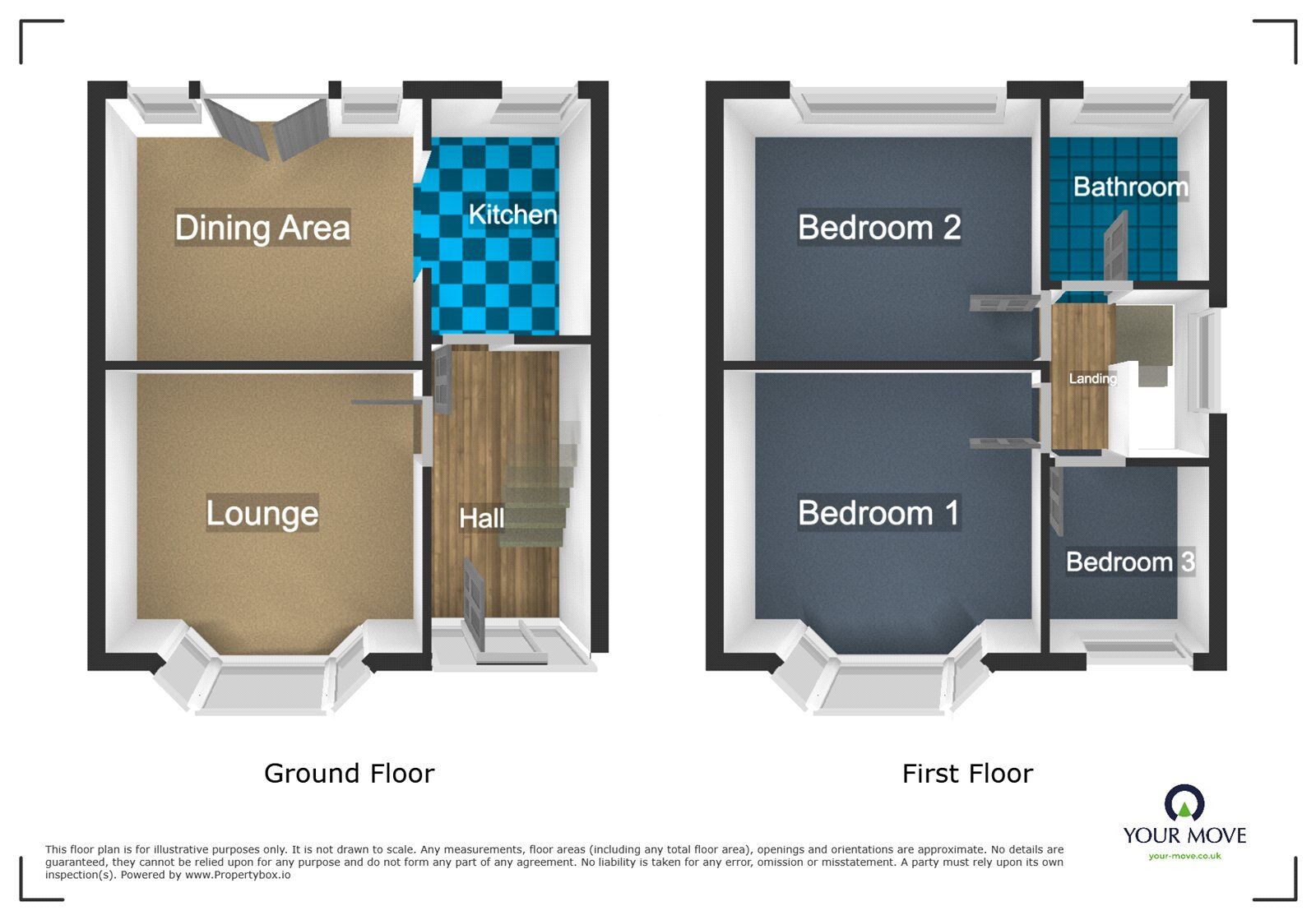 Floorplan of 3 bedroom Semi Detached House for sale, Jiggins Lane, Birmingham, West Midlands, B32