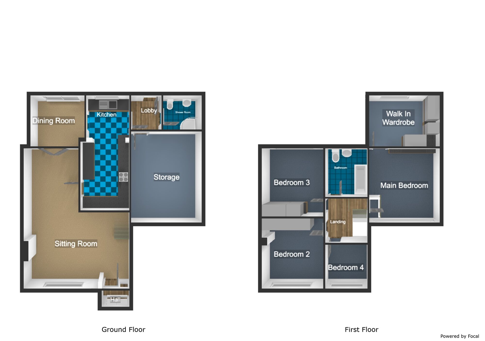 Floorplan of 4 bedroom Semi Detached House for sale, Jayne Close, West Bromwich, West Midlands, B71