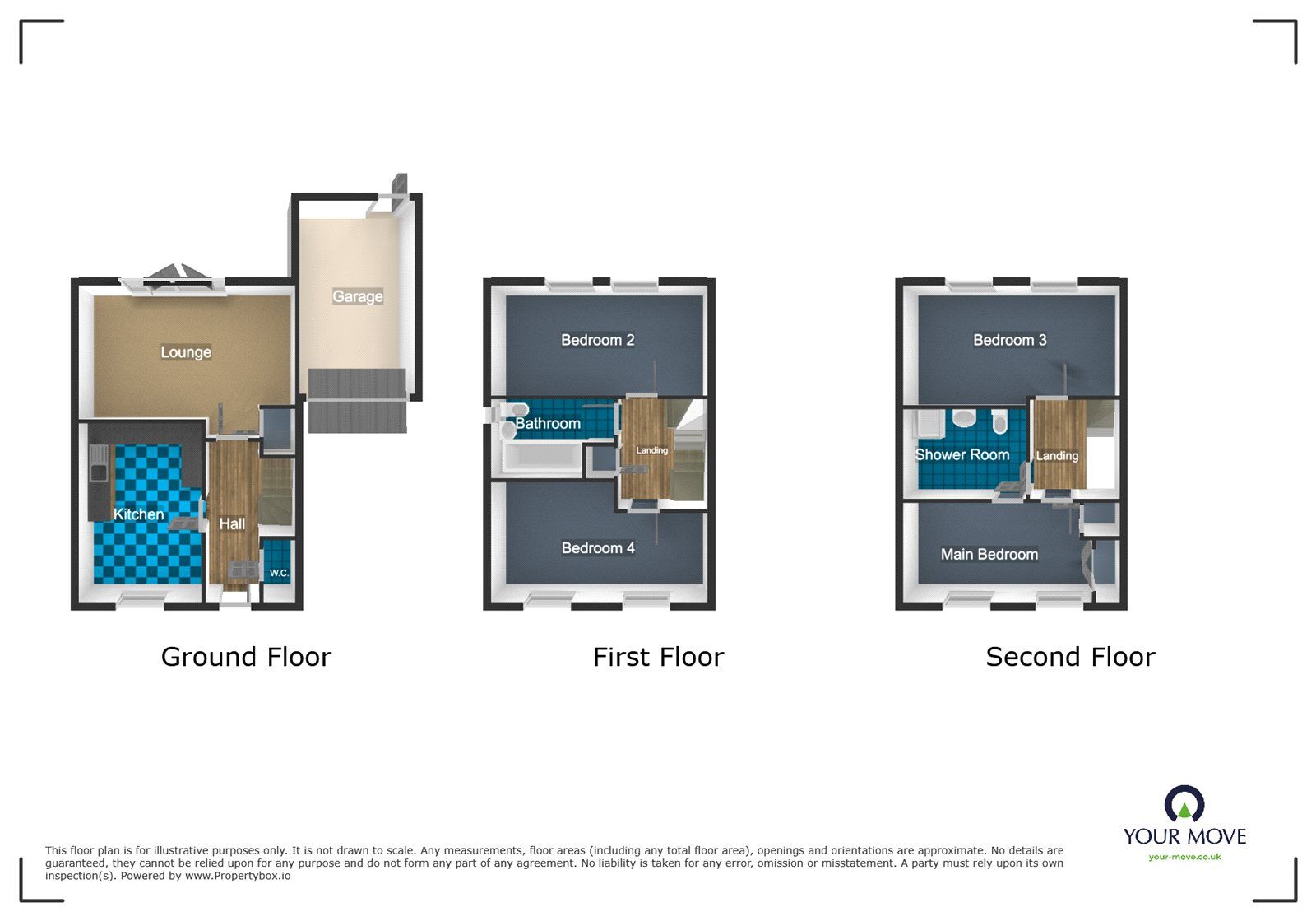 Floorplan of 4 bedroom Link Detached House for sale, New Road, West Bromwich, West Midlands, B70