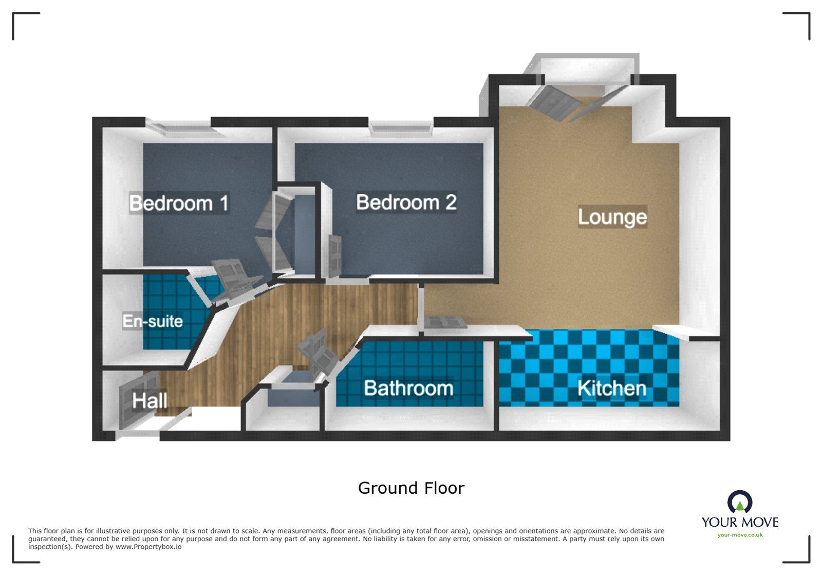 Floorplan of 2 bedroom  Flat to rent, Summerton Road, Oldbury, West Midlands, B69