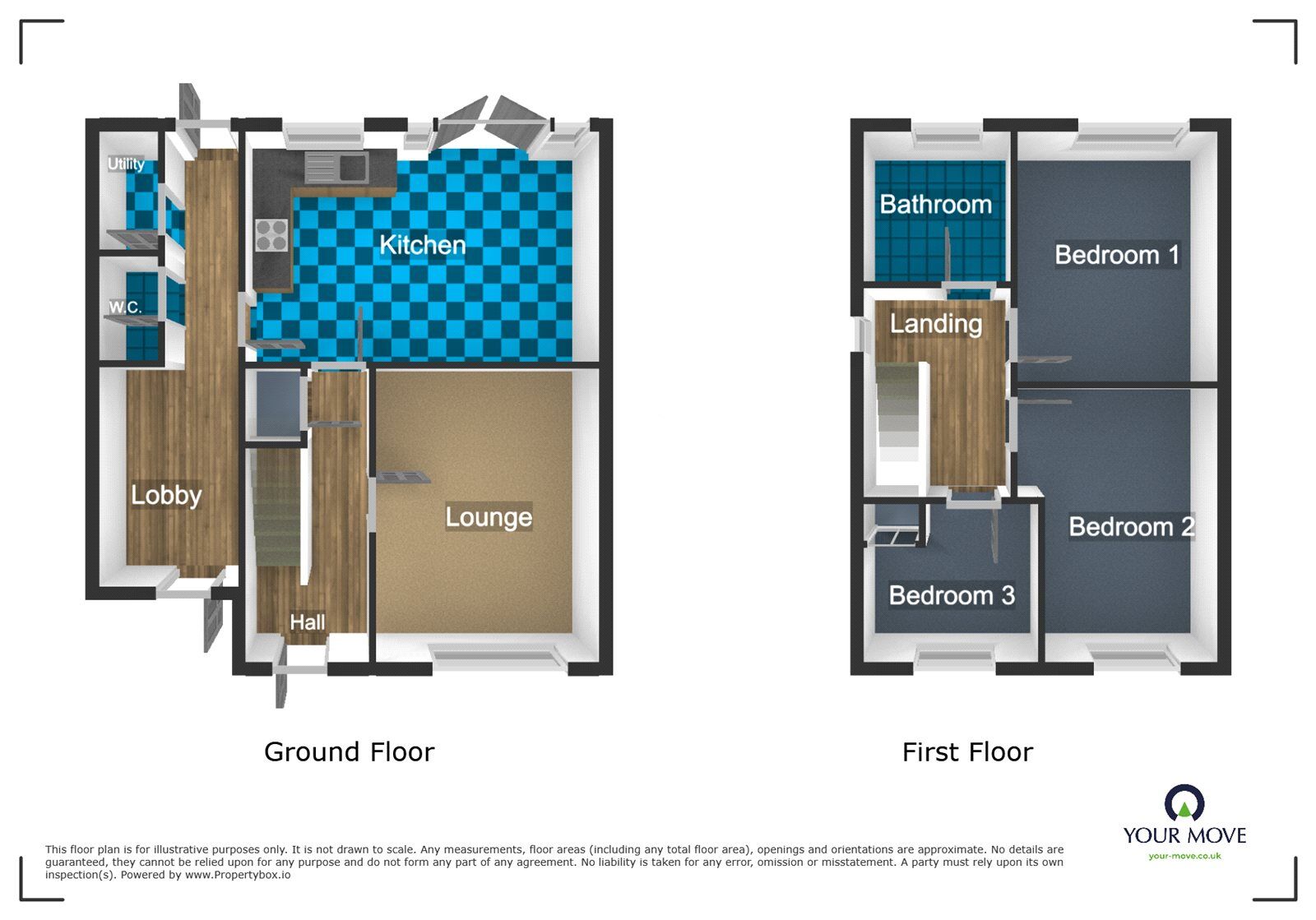 Floorplan of 3 bedroom Semi Detached House to rent, The Croft, Sedgley, West Midlands, DY3