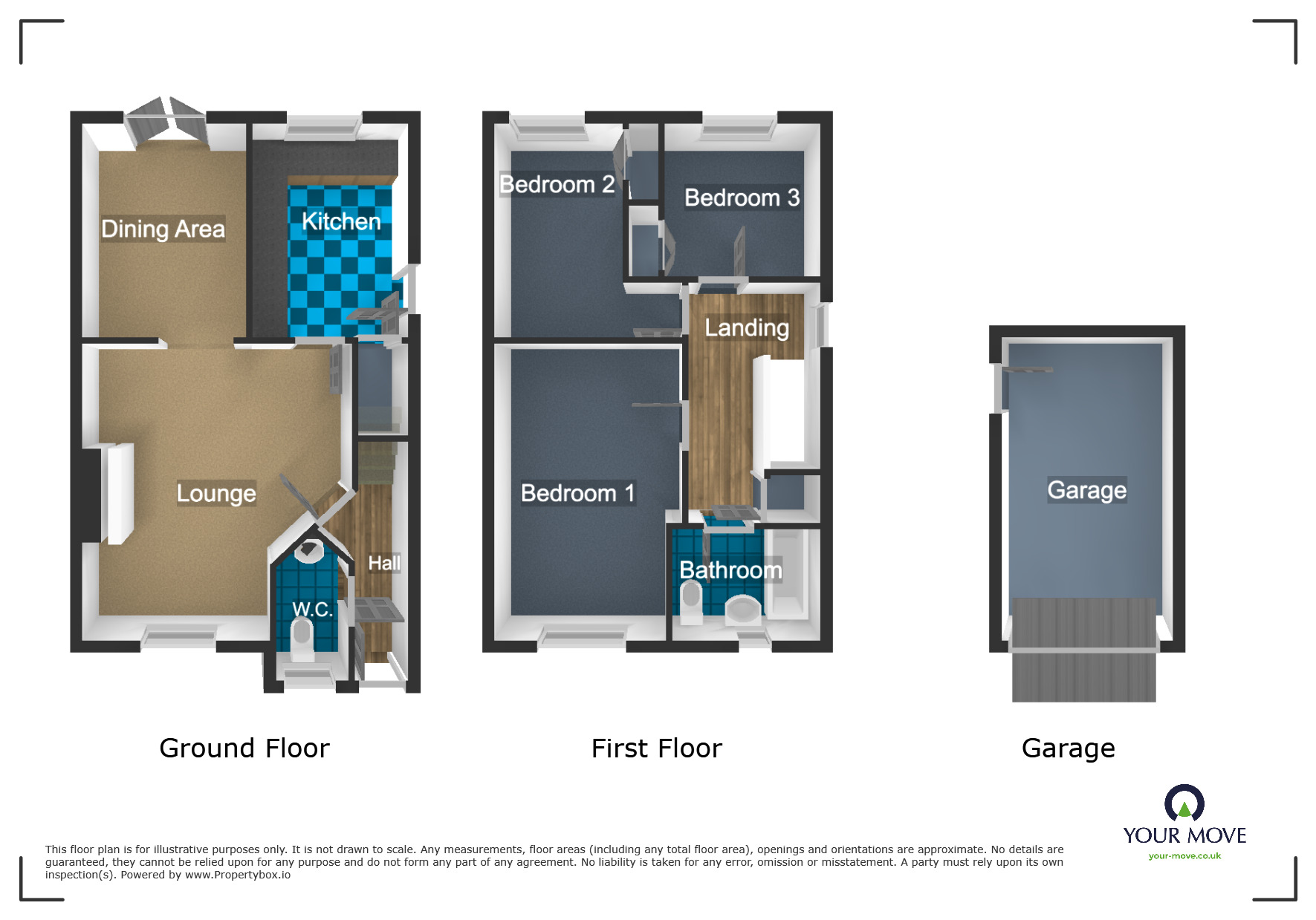 Floorplan of 3 bedroom Detached House for sale, Woodhouse Way, Cradley Heath, West Midlands, B64