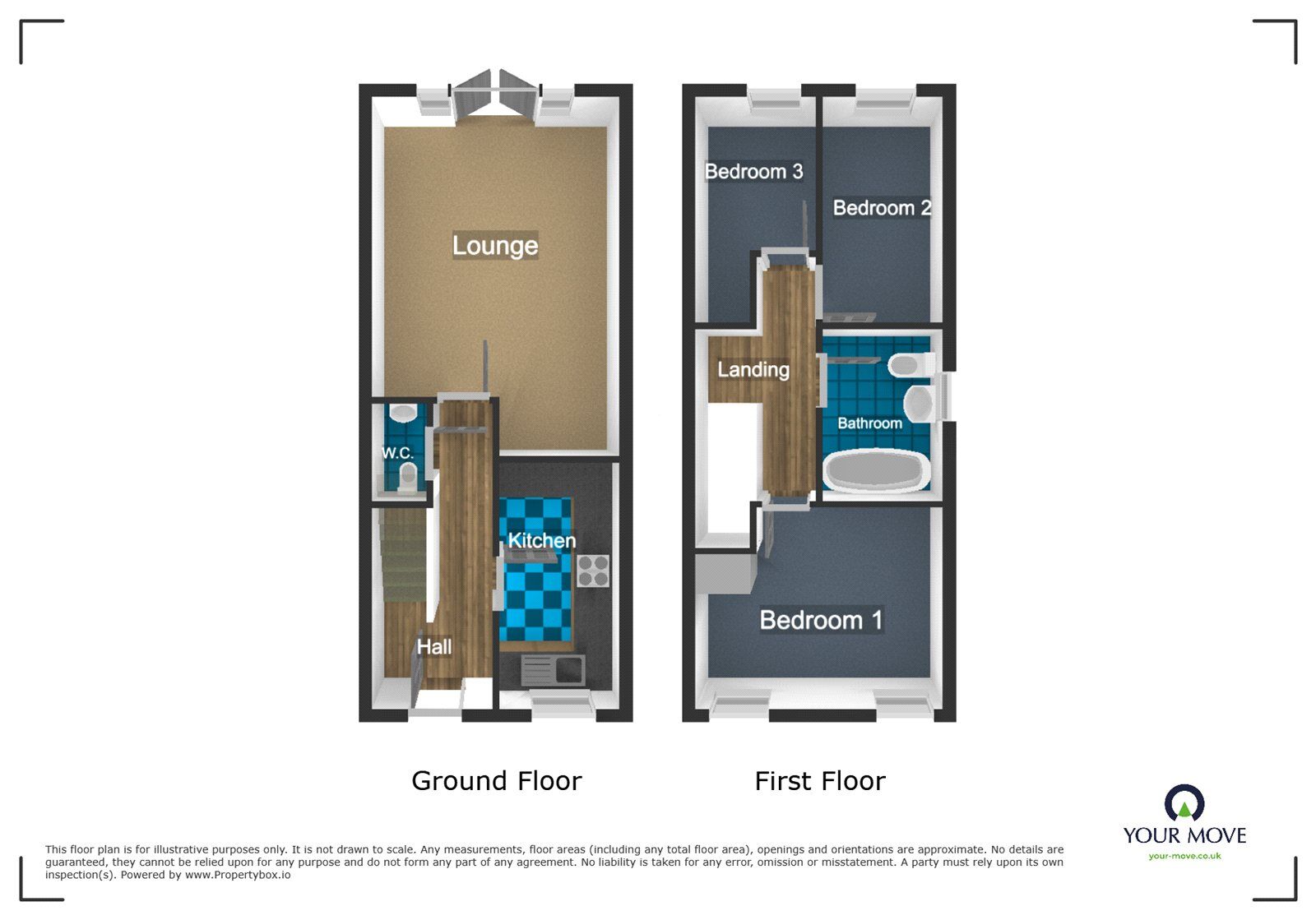 Floorplan of 3 bedroom Semi Detached House to rent, Churchyard Road, Tipton, West Midlands, DY4