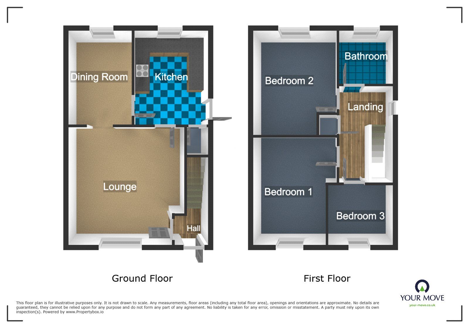 Floorplan of 3 bedroom Semi Detached House to rent, Tipton Street, Dudley, West Midlands, DY3