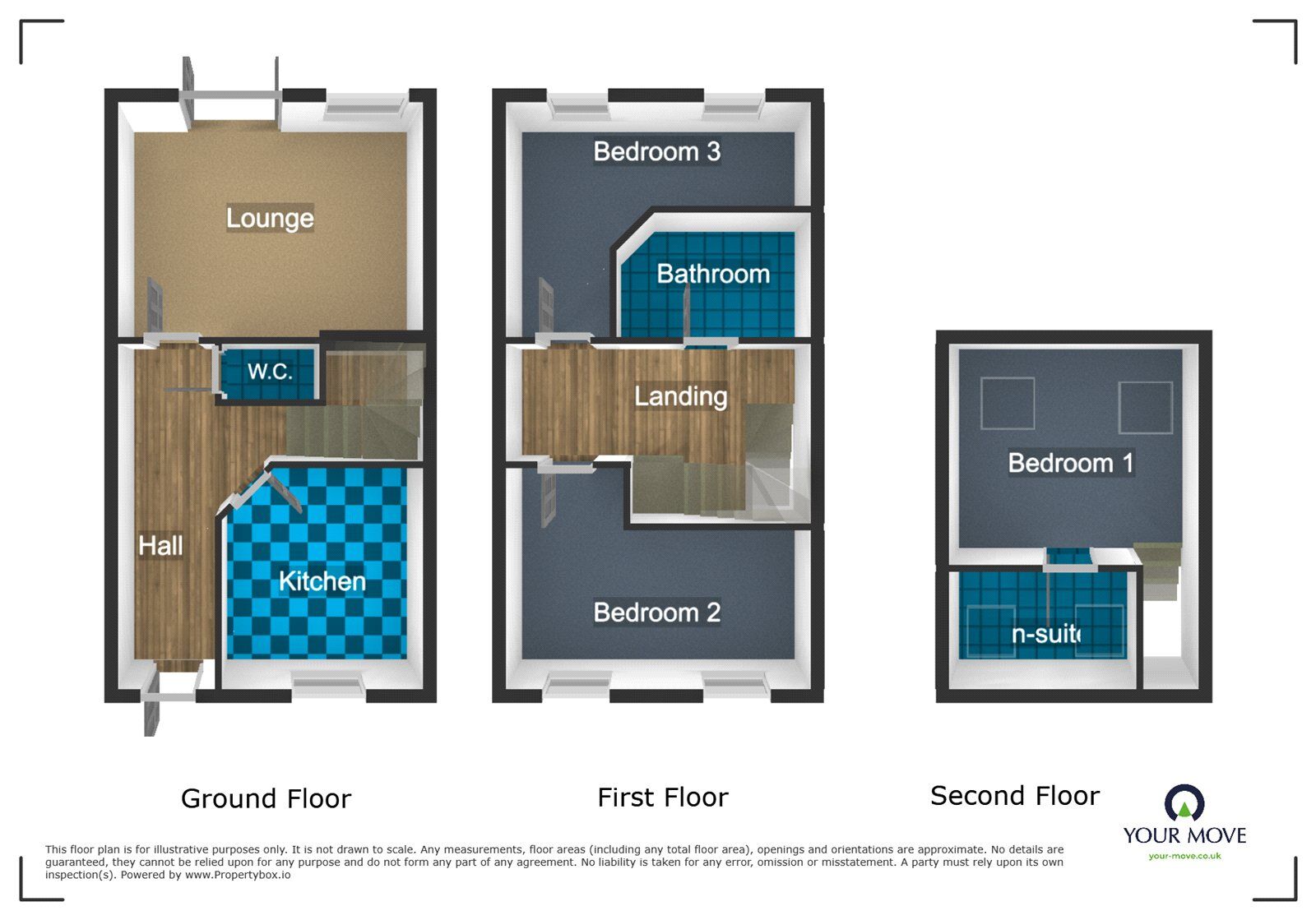Floorplan of 3 bedroom Mid Terrace House to rent, Cooksey Gardens, Halesowen Road, West Midlands, B64