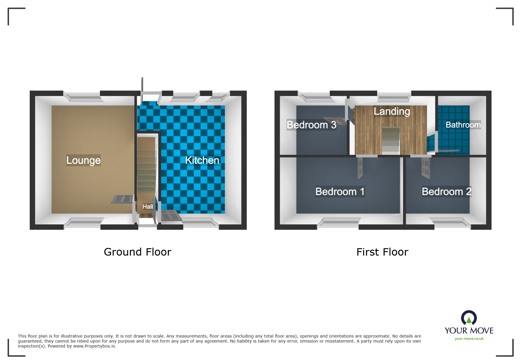Floorplan of 3 bedroom Semi Detached House for sale, Nagersfield Road, Brierley Hill, West Midlands, DY5