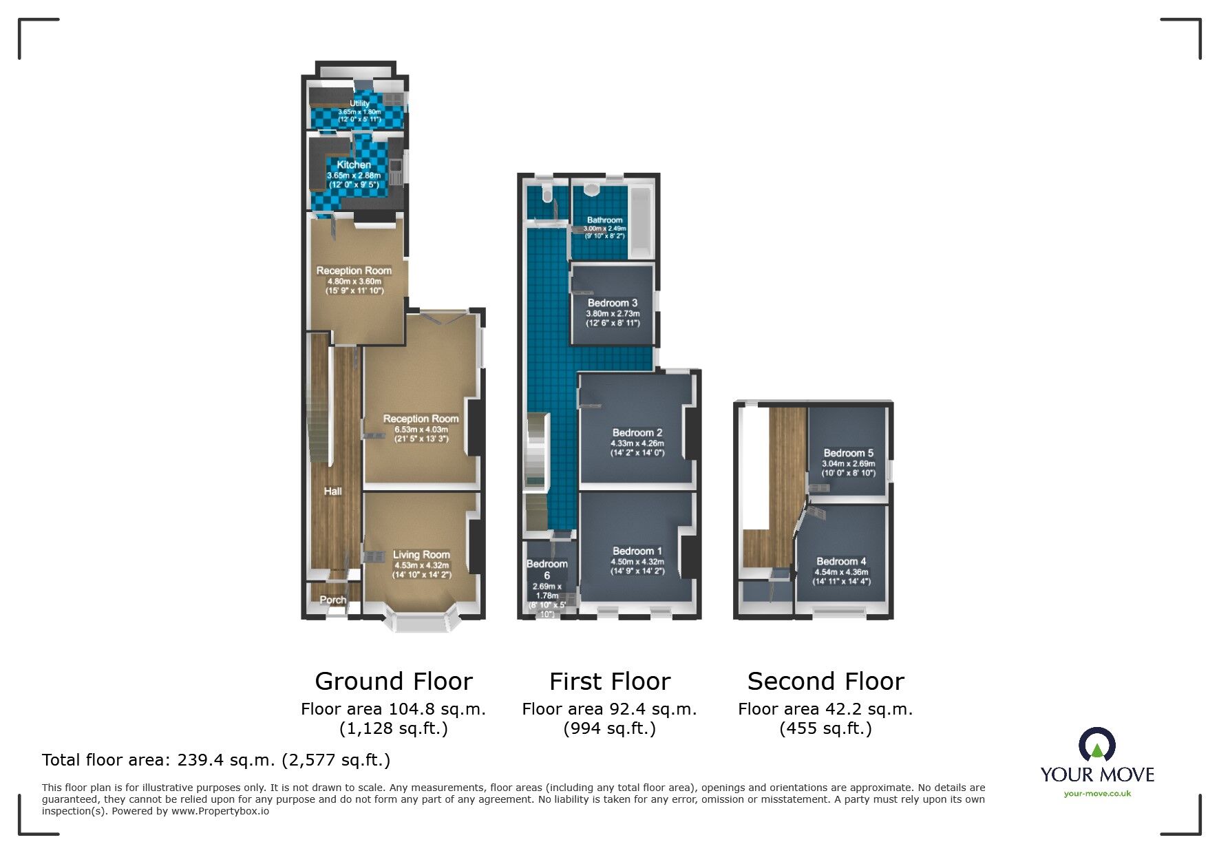 Floorplan of 6 bedroom Semi Detached House for sale, Hales Lane, Smethwick, West Midlands, B67