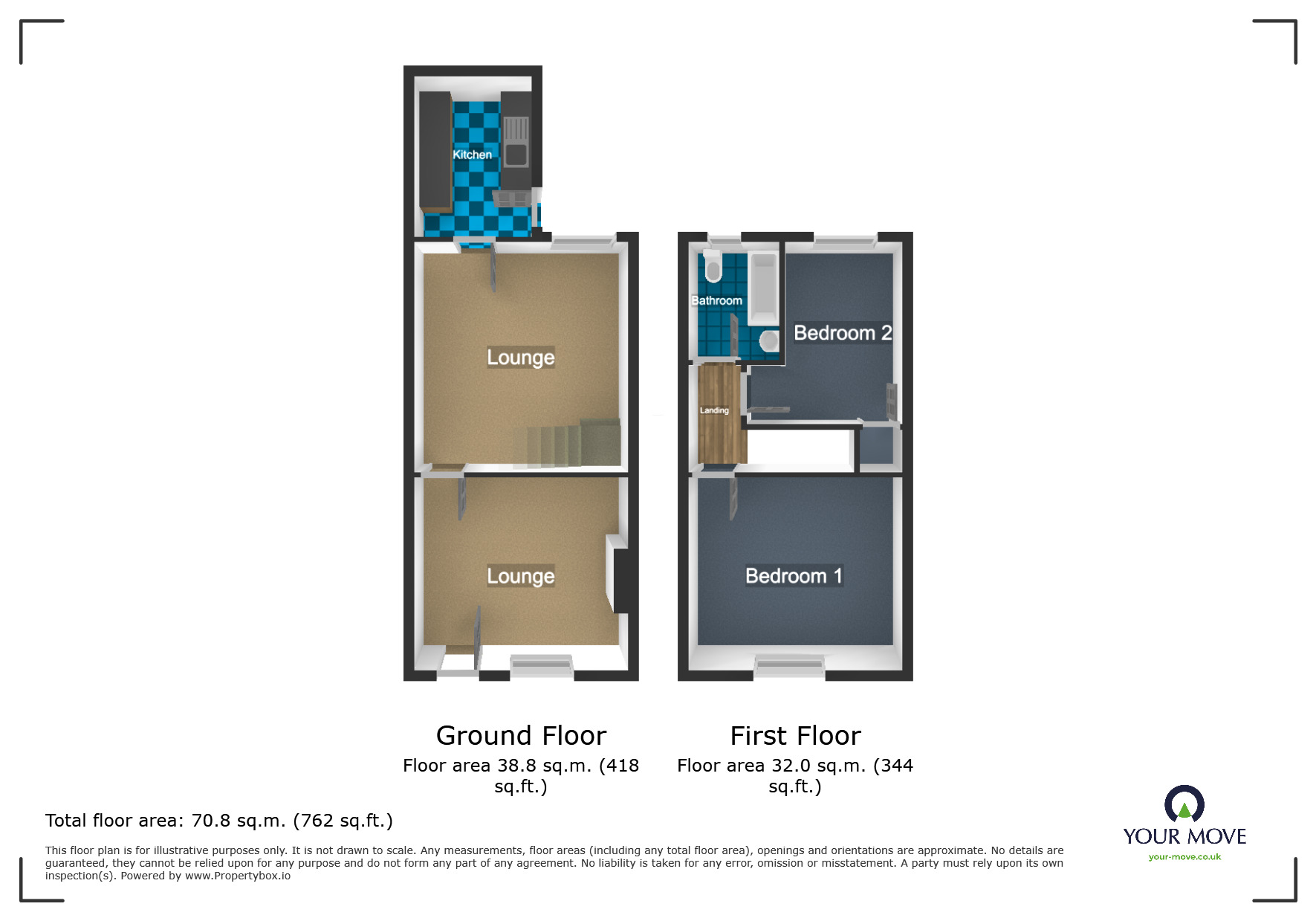 Floorplan of 2 bedroom Mid Terrace House for sale, Shedden Street, Dudley, West Midlands, DY2