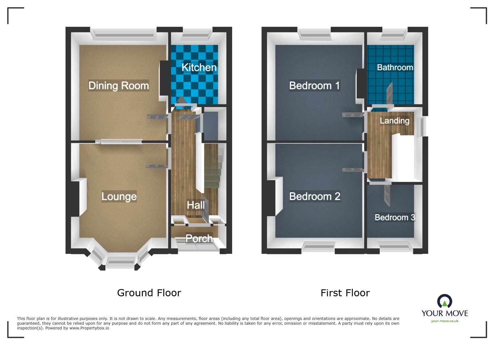 Floorplan of 3 bedroom Semi Detached House to rent, Stourbridge Road, Dudley, West Midlands, DY1