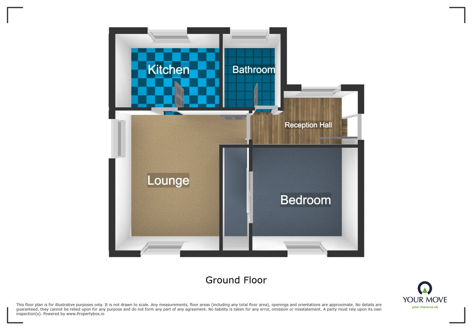 Floorplan of 1 bedroom  Flat to rent, Central Drive, Bilston, West Midlands, WV14