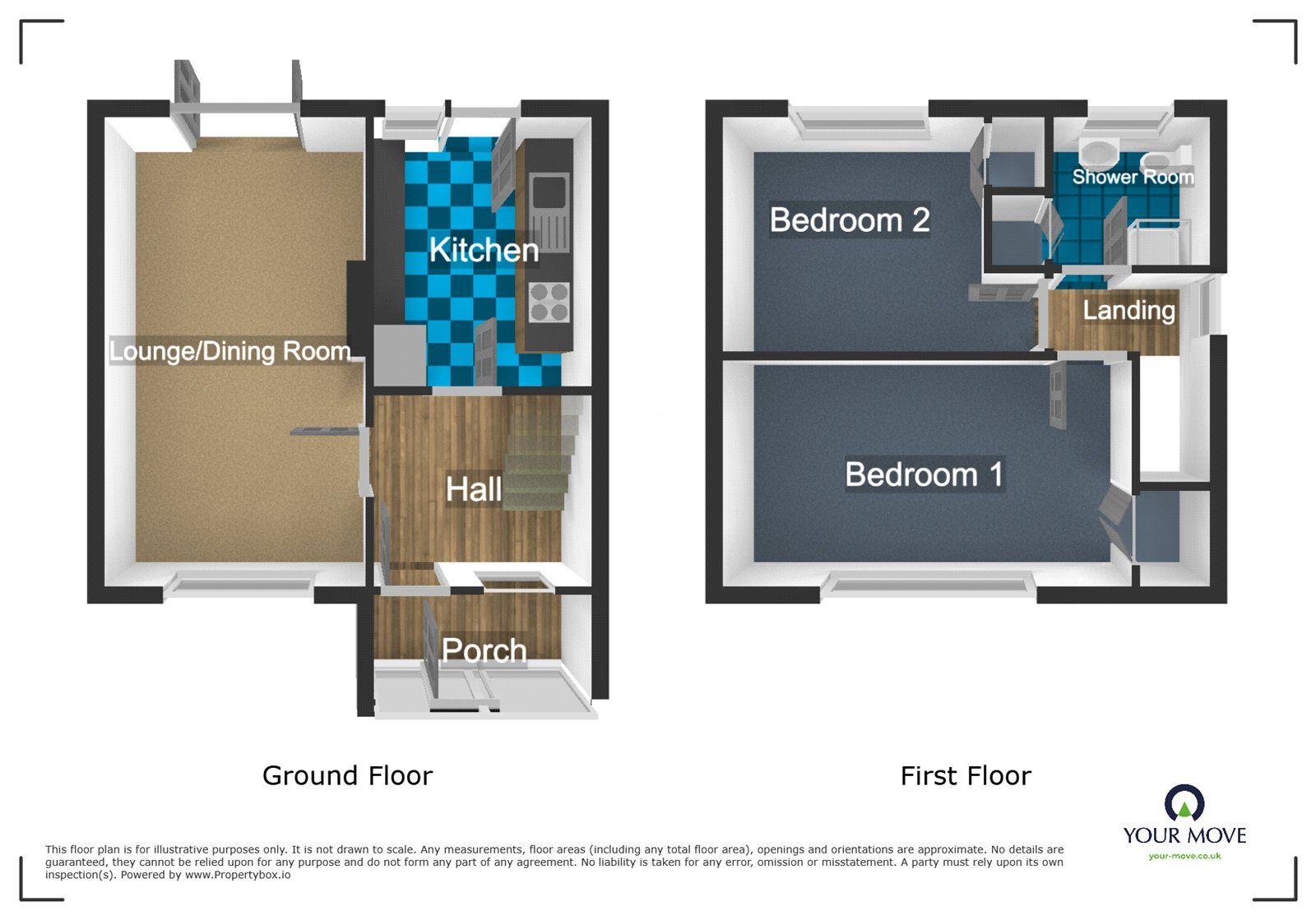 Floorplan of 2 bedroom Semi Detached House to rent, Dunkirk Avenue, West Bromwich, West Midlands, B70