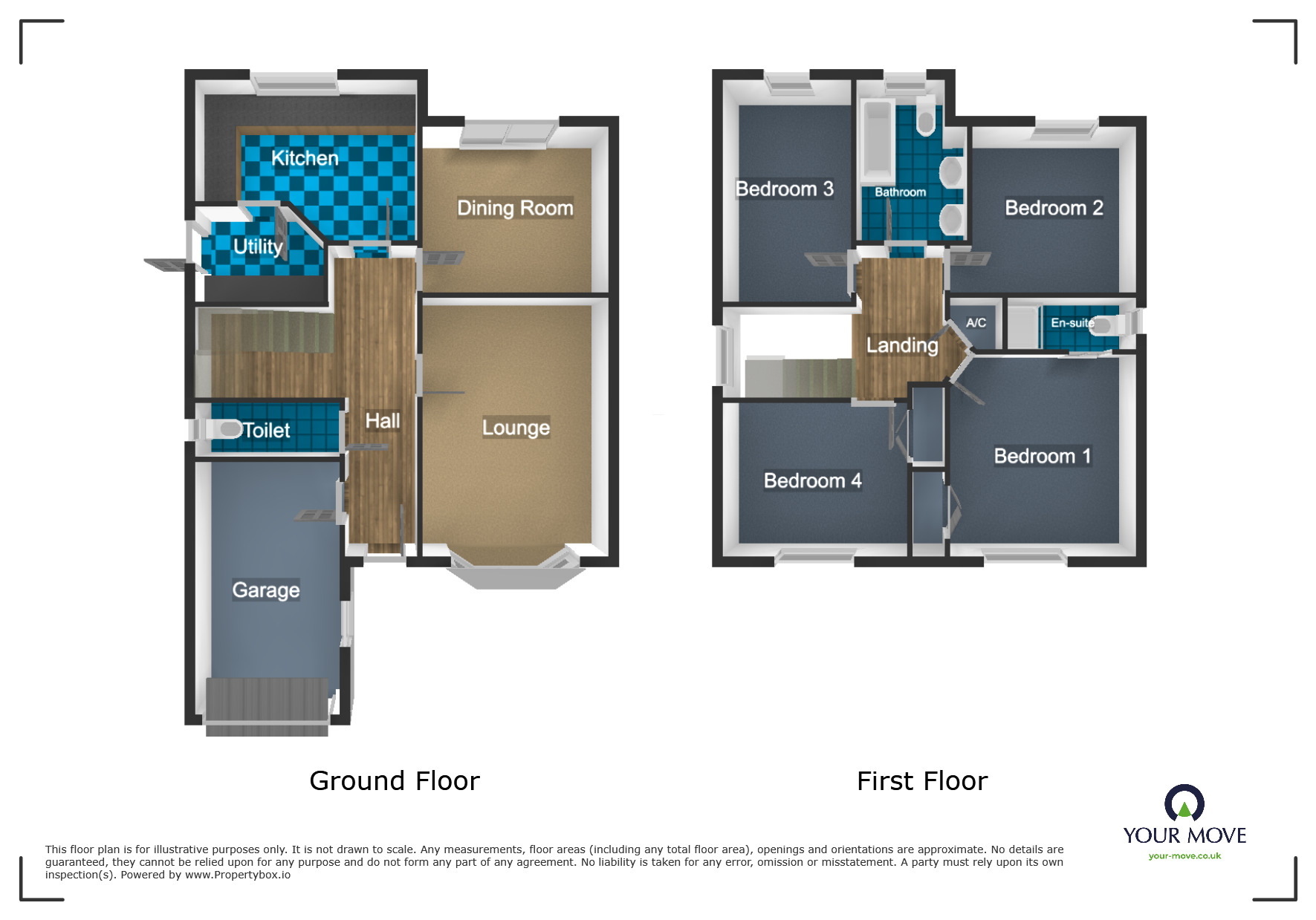 Floorplan of 4 bedroom Detached House for sale, Loweswater Drive, Lower Gornal, West Midlands, DY3