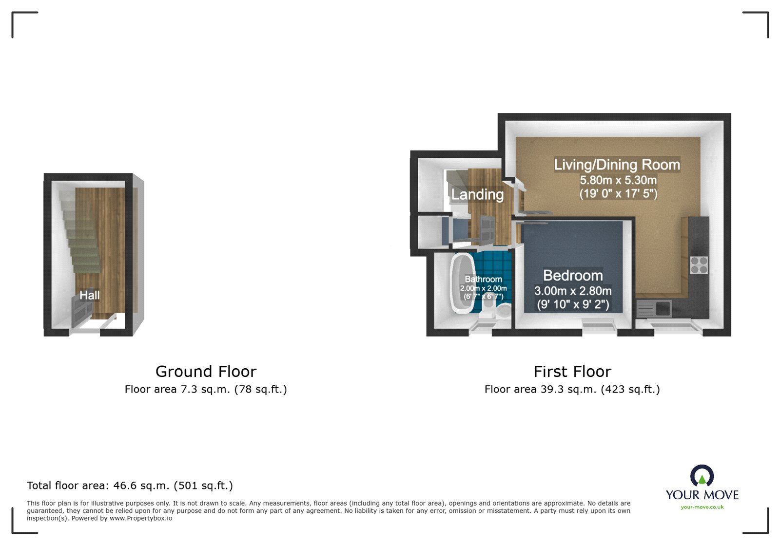 Floorplan of 1 bedroom Flat to rent, Silverlight Grove, Oldbury, West Midlands, B69