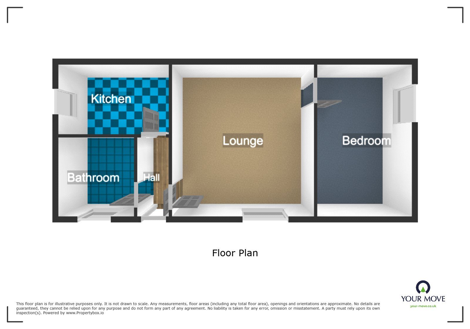 Floorplan of 1 bedroom Flat to rent, Himley Road, Dudley, West Midlands, DY1