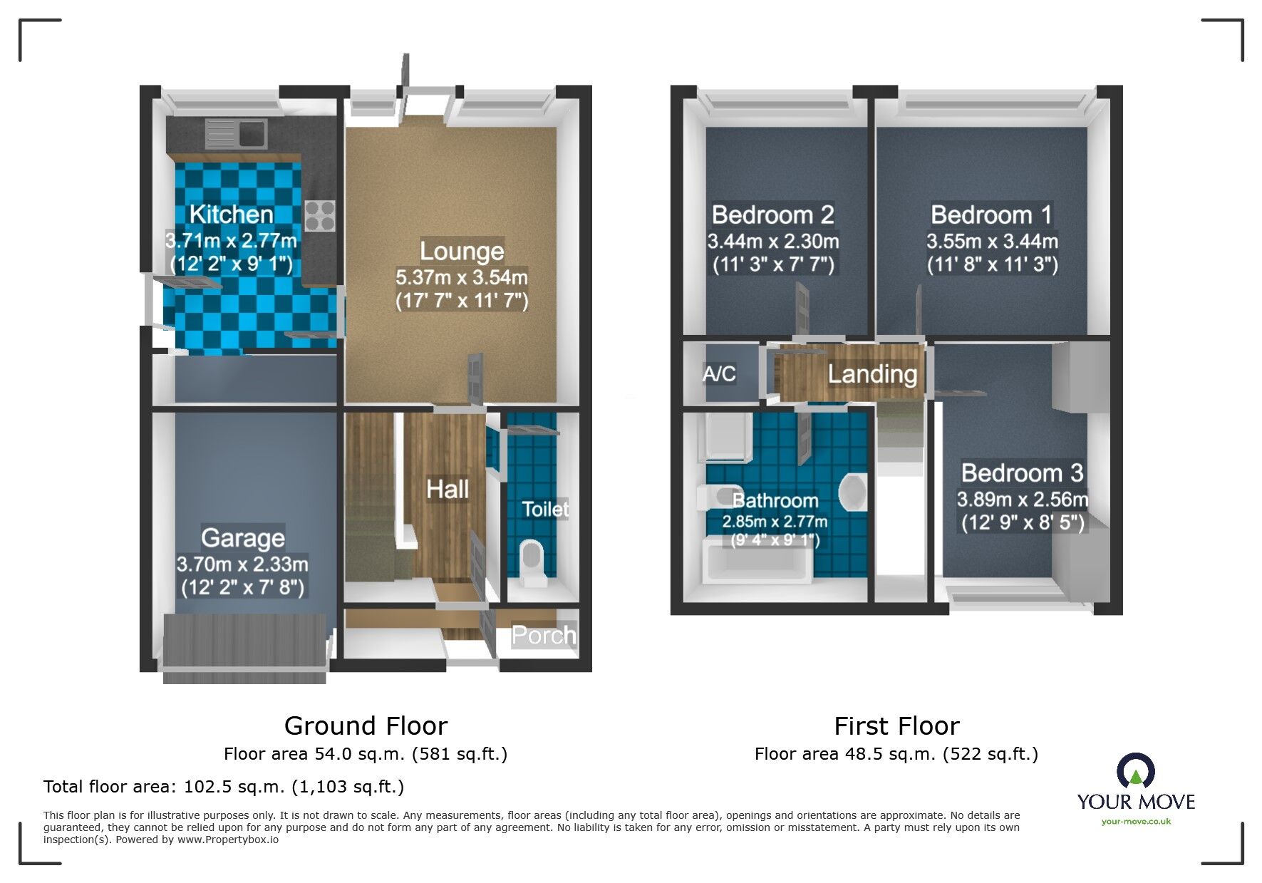 Floorplan of 3 bedroom Detached House for sale, Highfield Road, Rowley Regis, West Midlands, B65