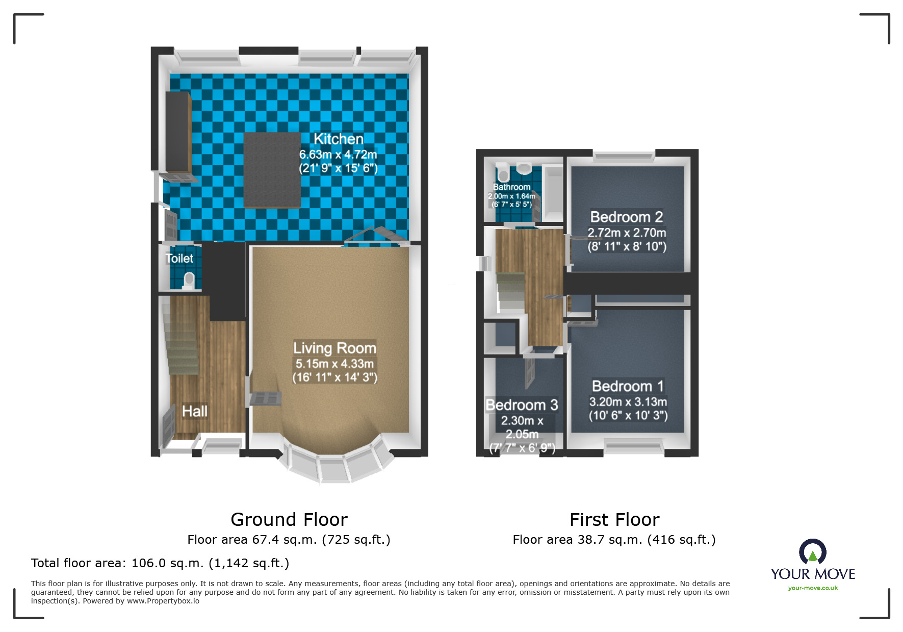 Floorplan of 3 bedroom Detached House for sale, Hoylake Drive, Tividale, West Midlands, B69