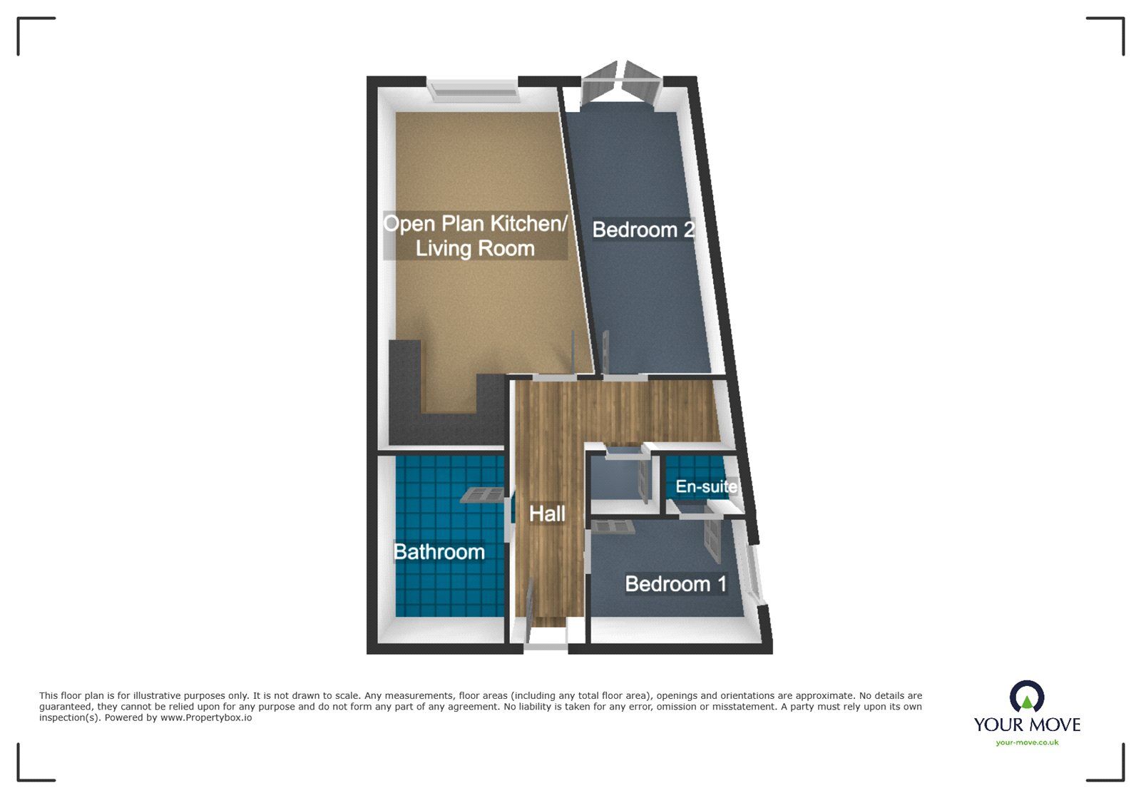 Floorplan of 2 bedroom Flat to rent, Vauxhall Street, Dudley, West Midlands, DY1
