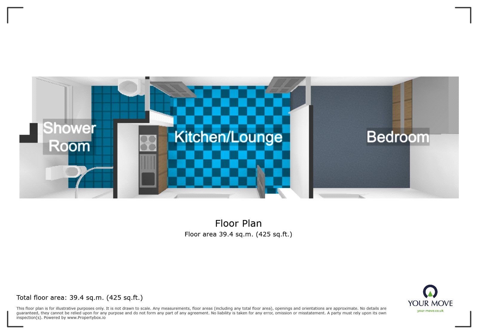 Floorplan of 1 bedroom Flat to rent, Knox Road, Wolverhampton, West Midlands, WV2
