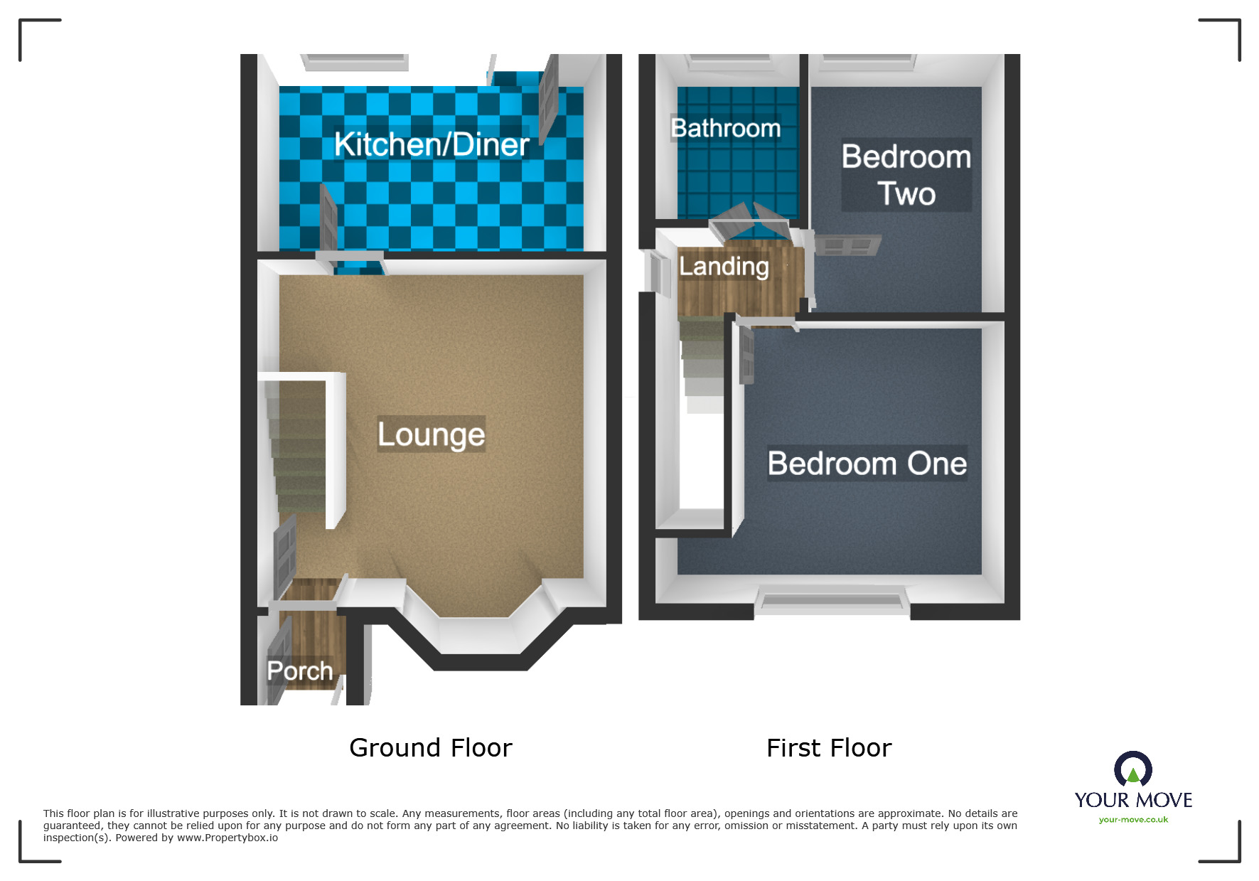 Floorplan of 2 bedroom End Terrace House for sale, Bean Road, Dudley, West Midlands, DY2