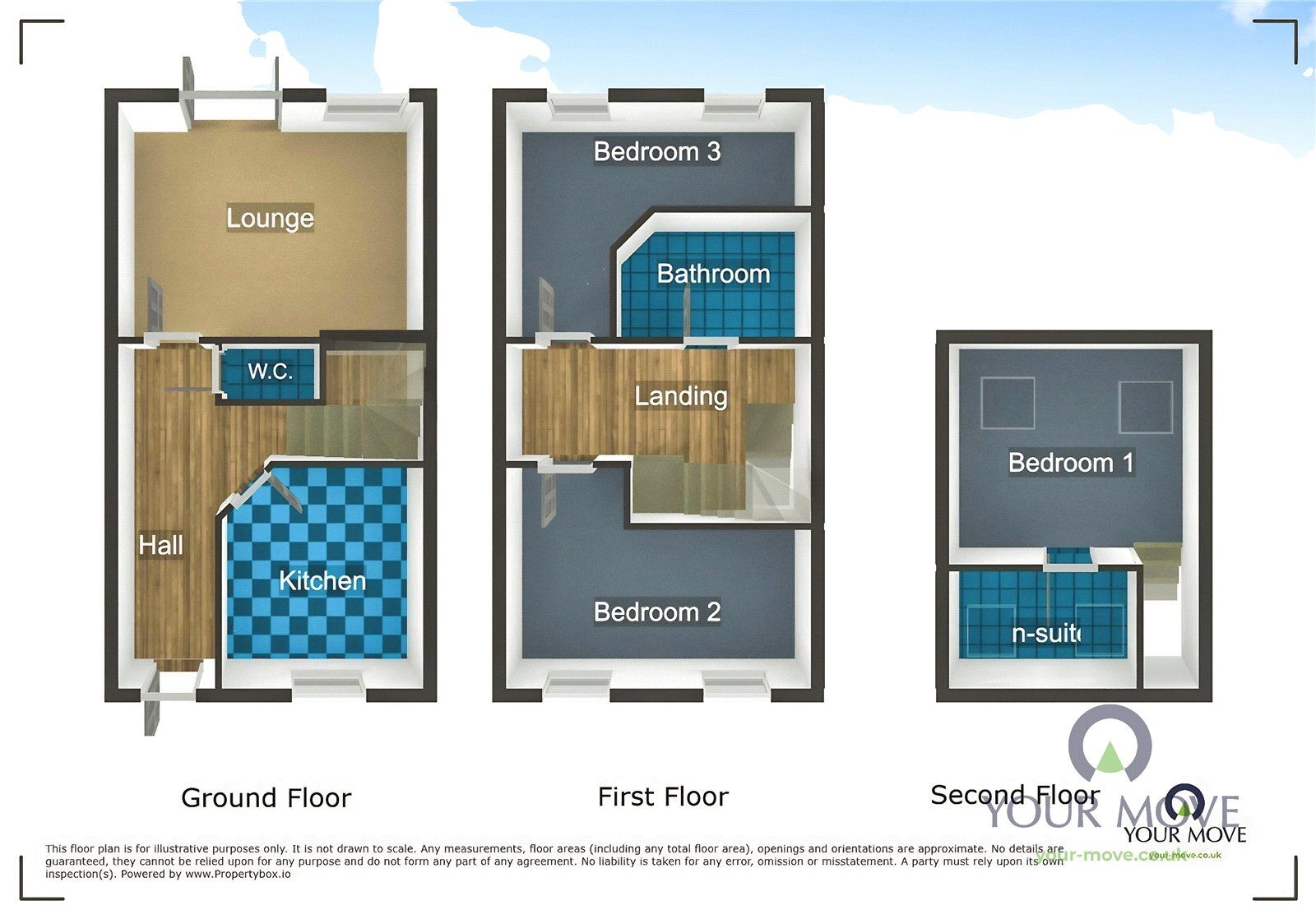 Floorplan of 3 bedroom Mid Terrace House to rent, Cooksey Gardens, Halesowen Road, West Midlands, B64