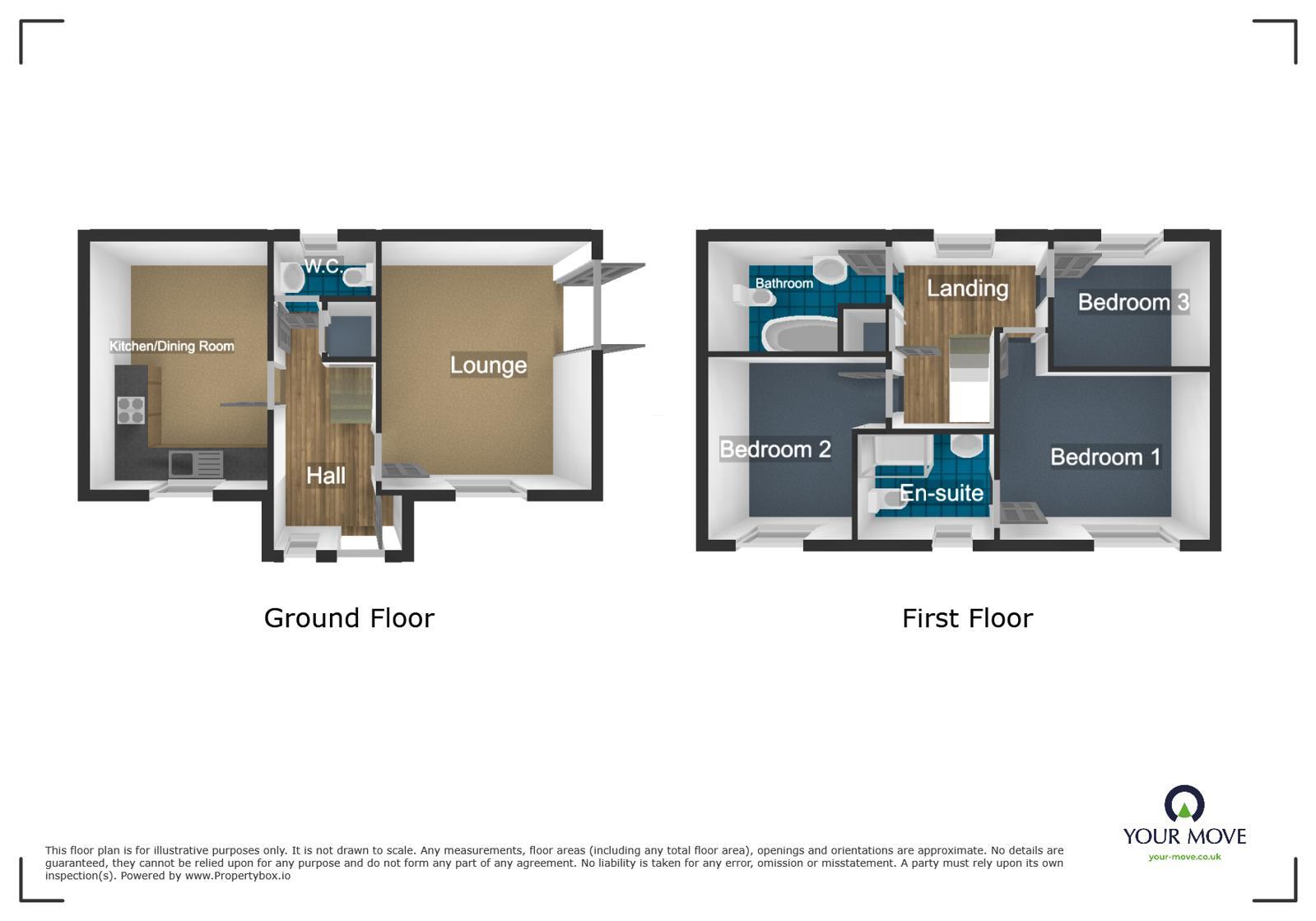 Floorplan of 3 bedroom Detached House for sale, Parish Drive, Tipton, West Midlands, DY4