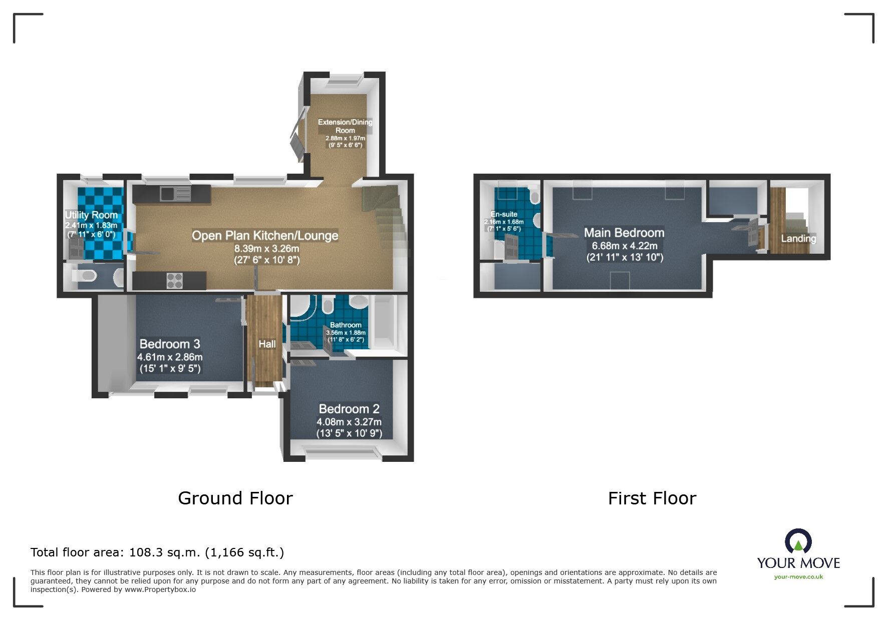 Floorplan of 3 bedroom Detached Bungalow for sale, Algar Grange, Sedgley, West Midlands, DY3