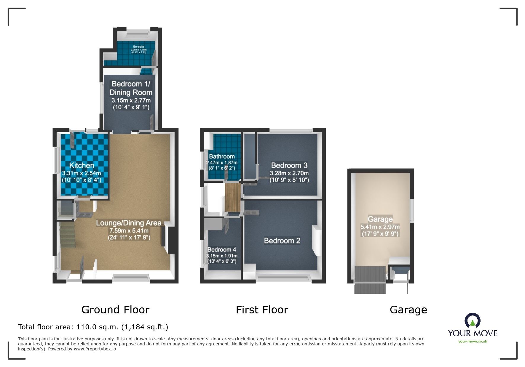 Floorplan of 4 bedroom Semi Detached House for sale, Mayfair Close, Dudley, West Midlands, DY1
