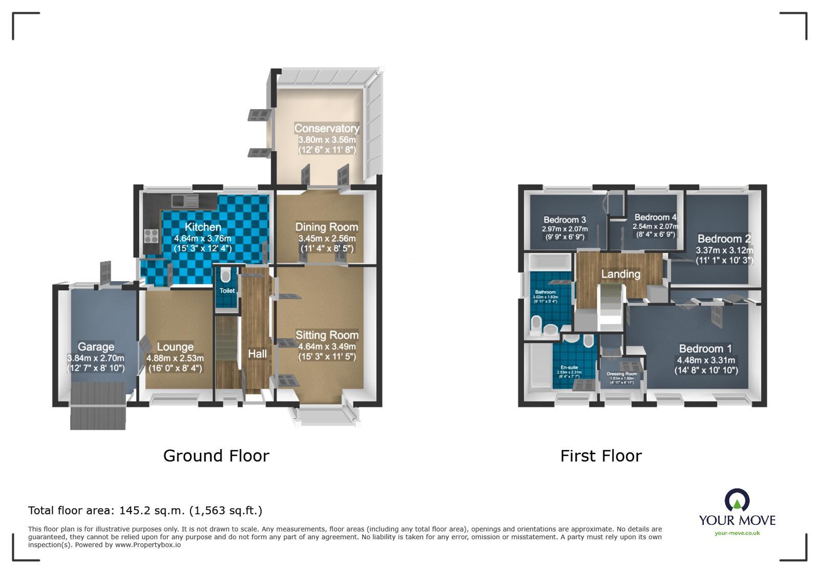 Floorplan of 4 bedroom Detached House for sale, Arkle Croft, Rowley Regis, West Midlands, B65