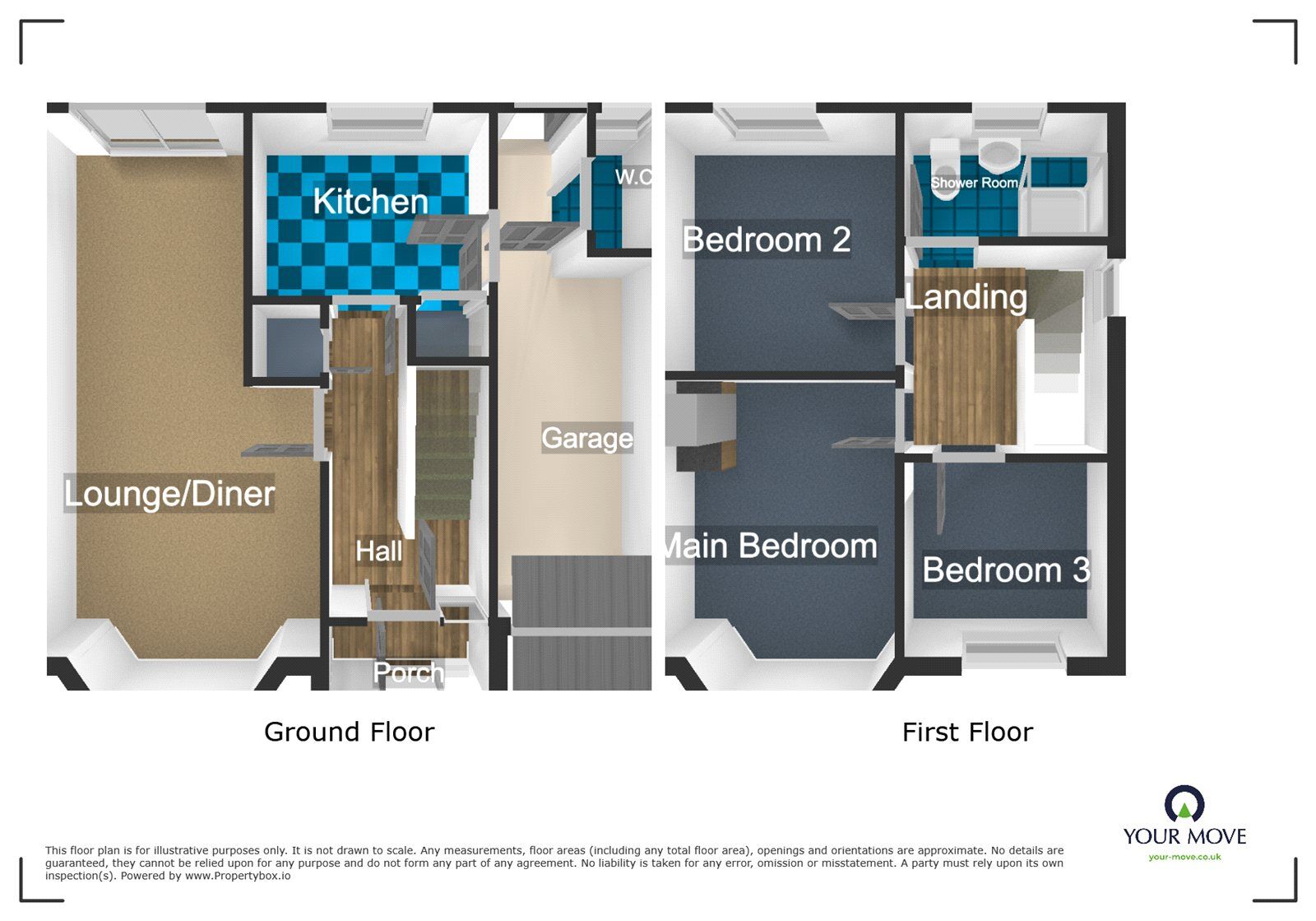 Floorplan of 3 bedroom Semi Detached House to rent, Hillbank, Tividale, West Midlands, B69