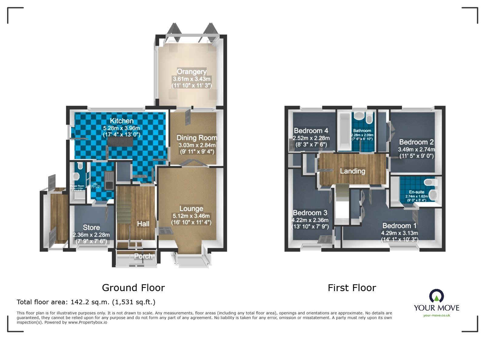 Floorplan of 4 bedroom Detached House for sale, Dudmaston Way, Dudley, West Midlands, DY1