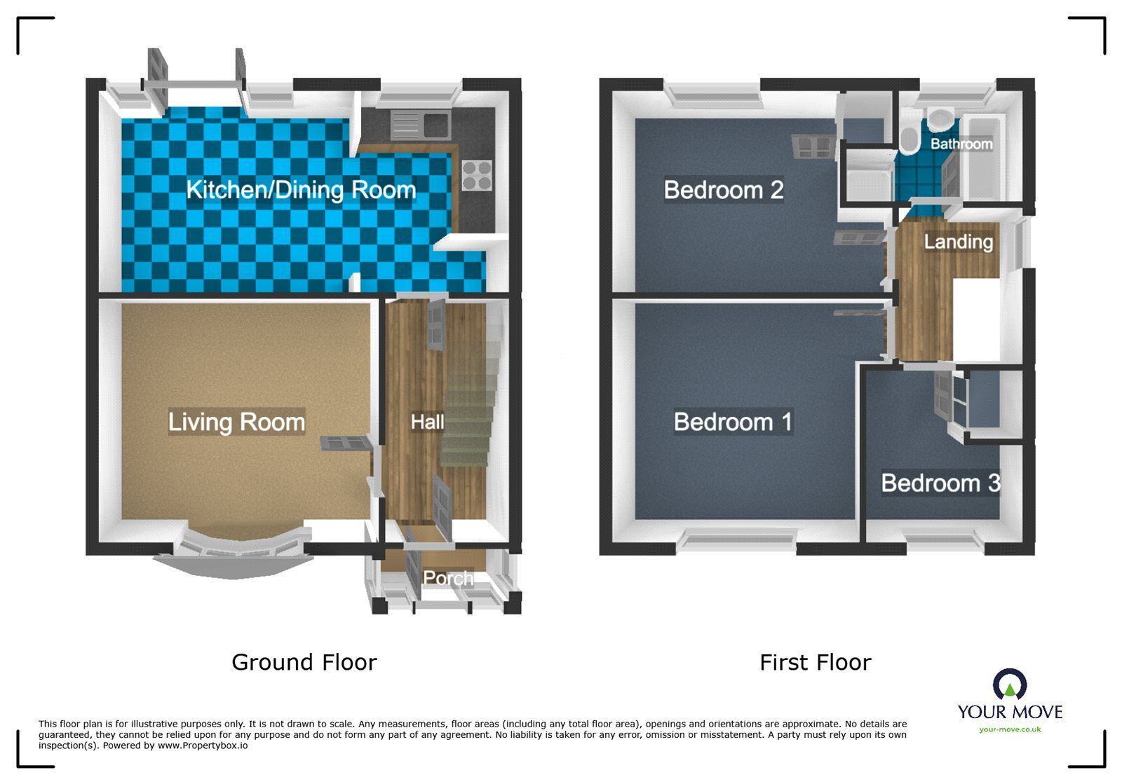 Floorplan of 3 bedroom Semi Detached House to rent, California Road, Tividale, West Midlands, B69