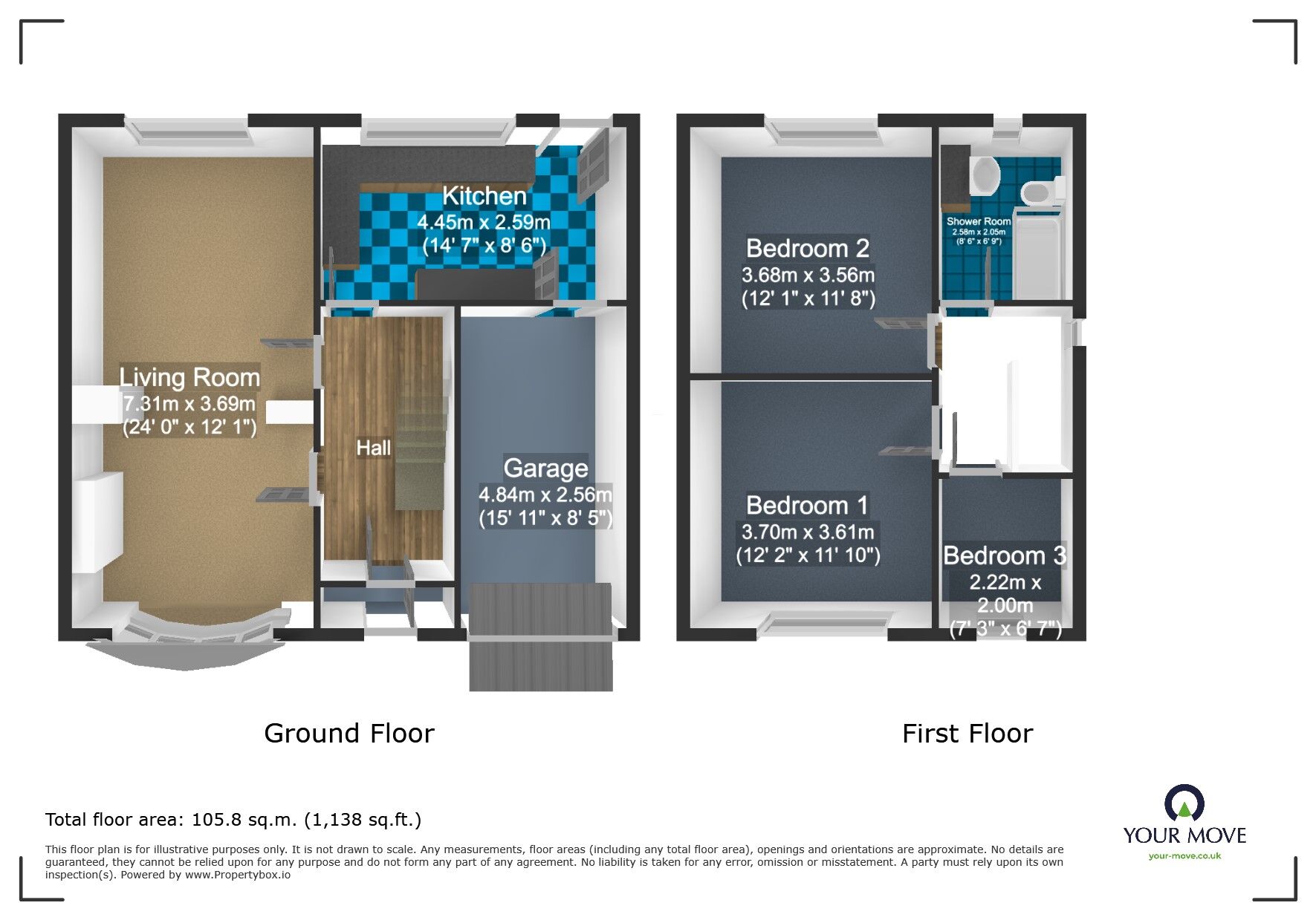 Floorplan of 3 bedroom Semi Detached House for sale, Buffery Road, Dudley, West Midlands, DY2