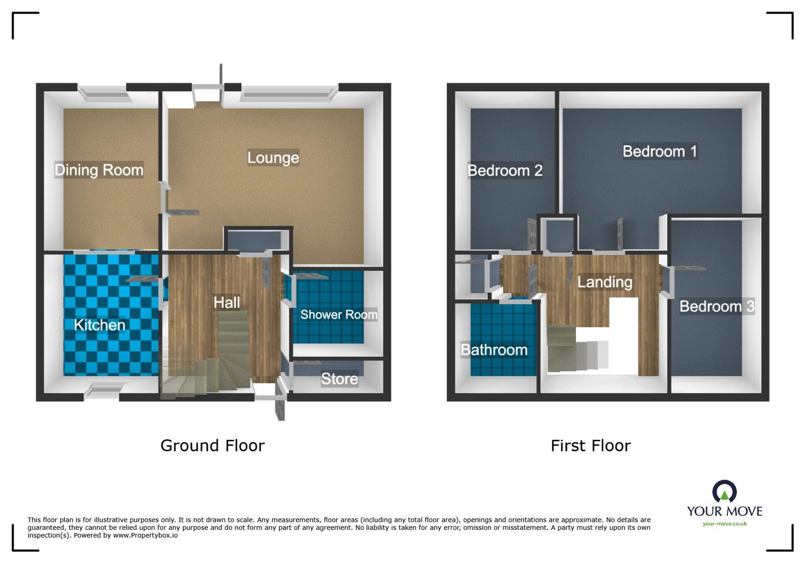 Floorplan of 3 bedroom Mid Terrace House to rent, Eastfield Road, Tipton, West Midlands, DY4