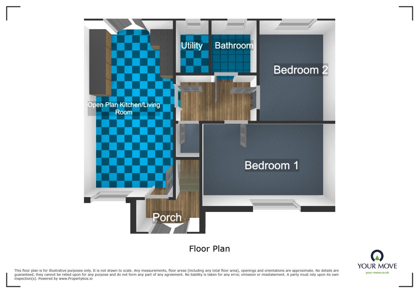 Floorplan of 2 bedroom Flat to rent, Kingsway, Stourbridge, West Midlands, DY8