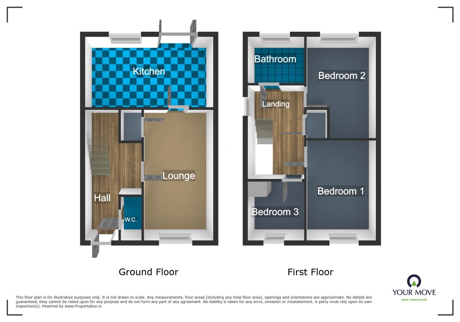 Floorplan of 3 bedroom Semi Detached House to rent, Dibdale Road West, Dudley, West Midlands, DY1