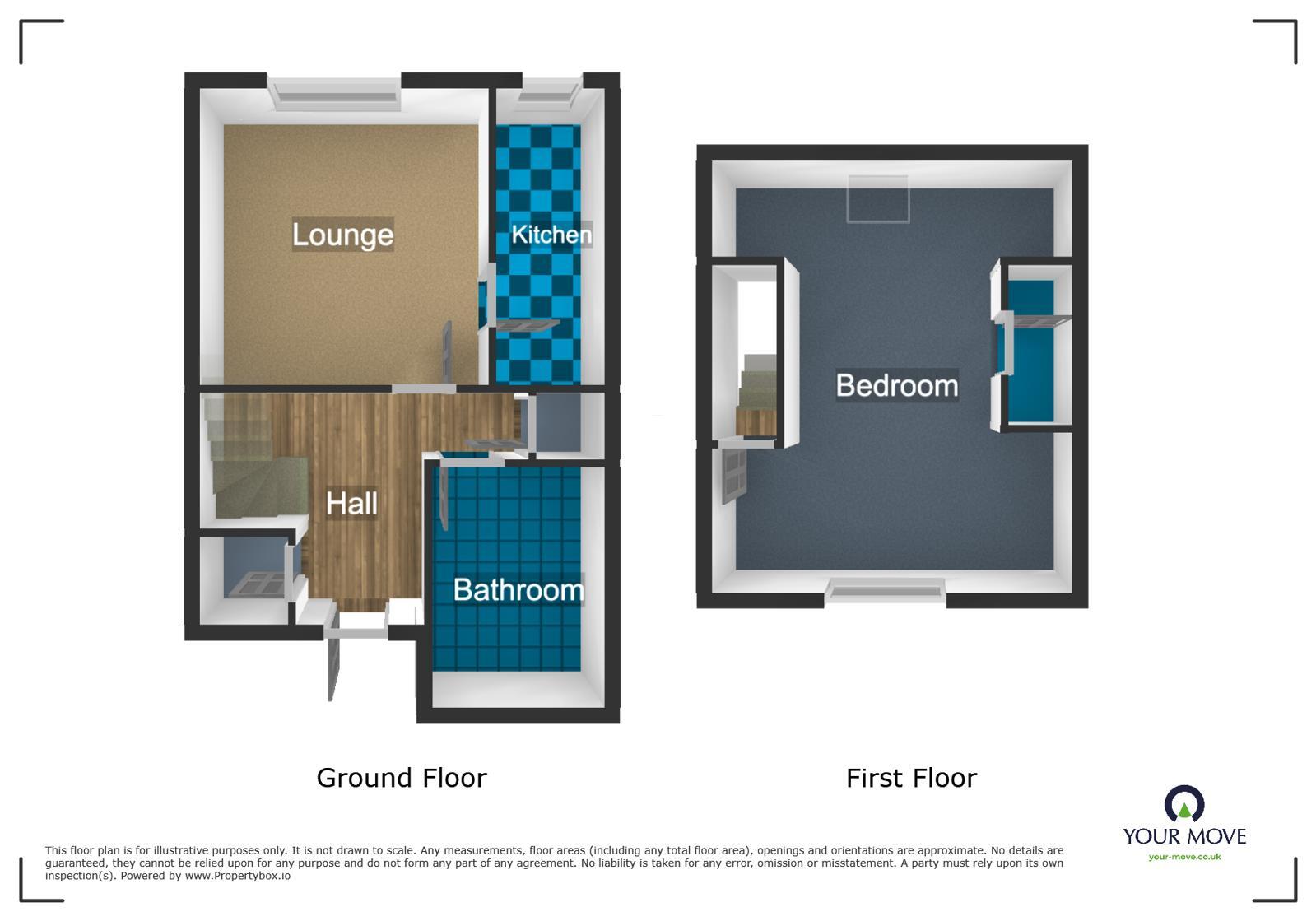 Floorplan of 1 bedroom Flat to rent, Worcester Street, Stourbridge, West Midlands, DY8