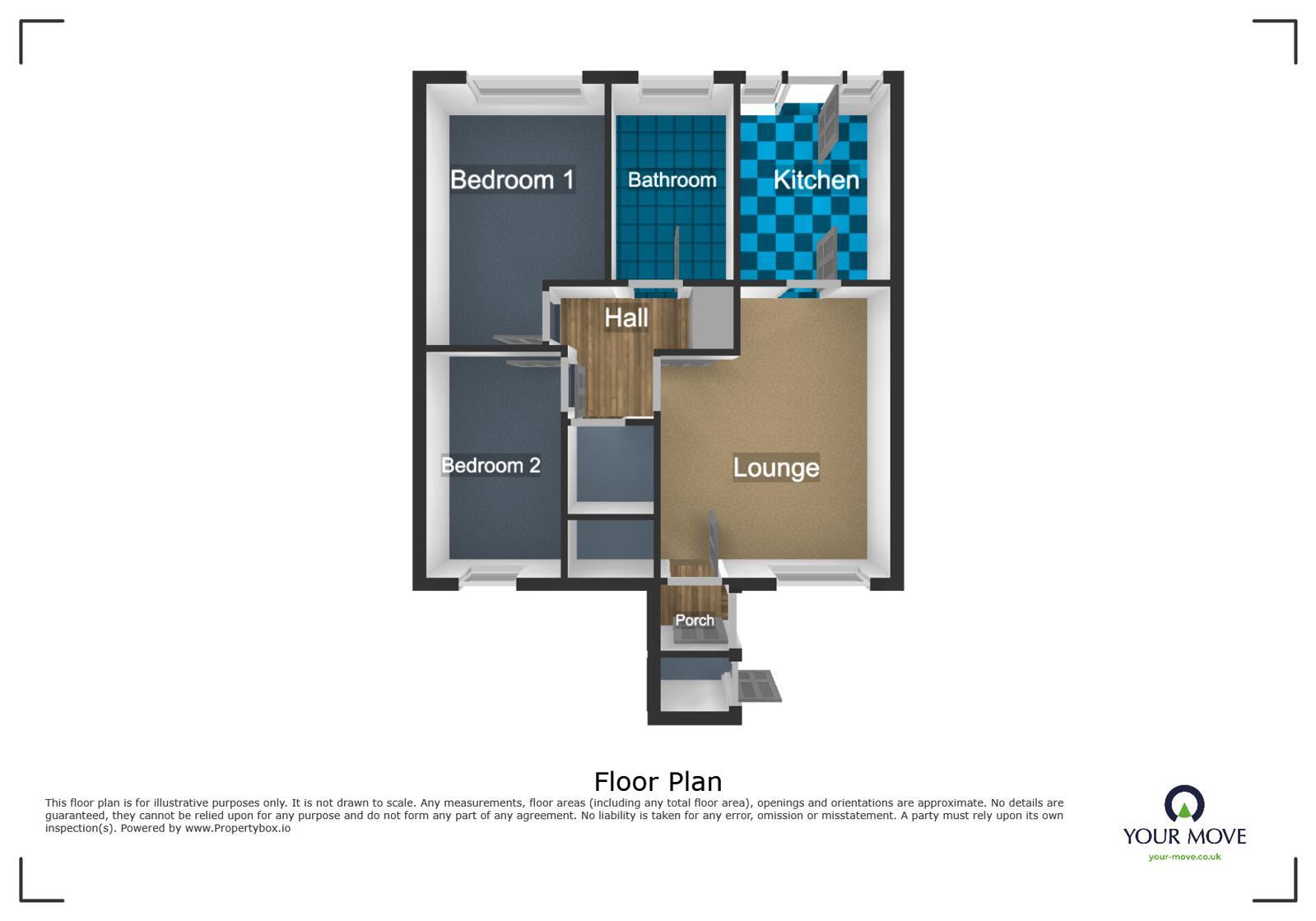 Floorplan of 2 bedroom Flat to rent, Oakthorpe Gardens, Tividale, West Midlands, B69