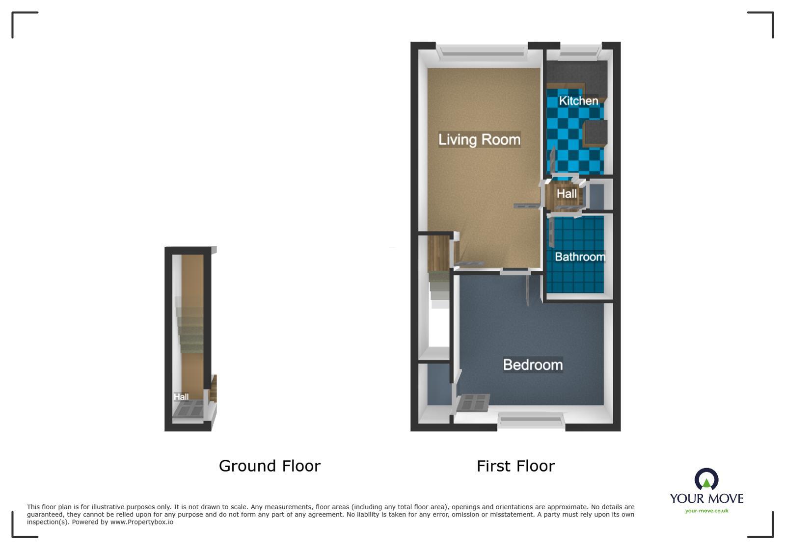 Floorplan of 1 bedroom Flat to rent, Newman Way, Rednal, West Midlands, B45