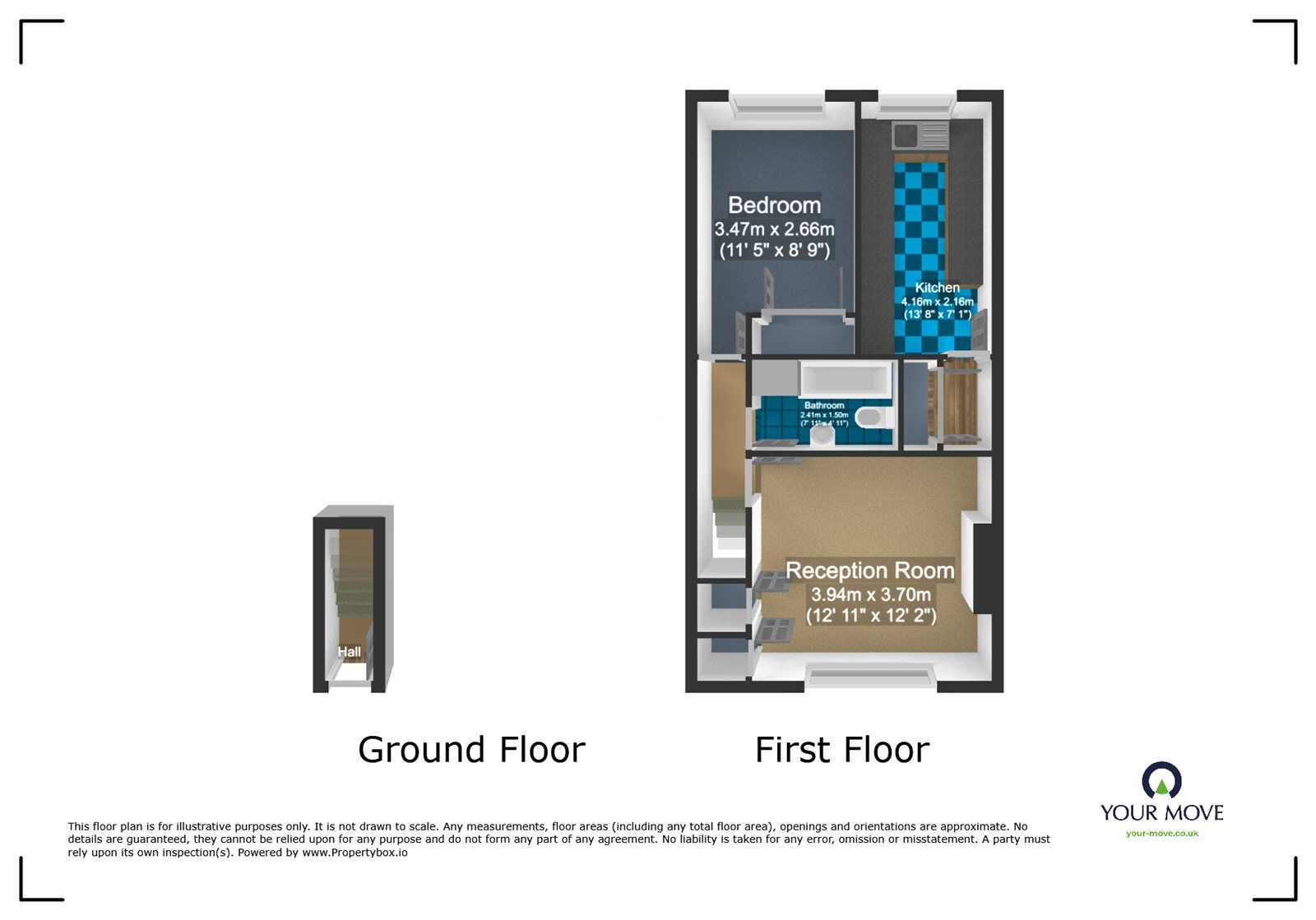 Floorplan of 1 bedroom Flat to rent, Raby Close, Tividale, West Midlands, B69