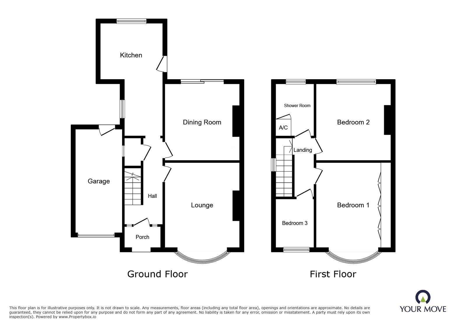 Floorplan of 3 bedroom Semi Detached House for sale, Quarry Road, Dudley, West Midlands, DY2