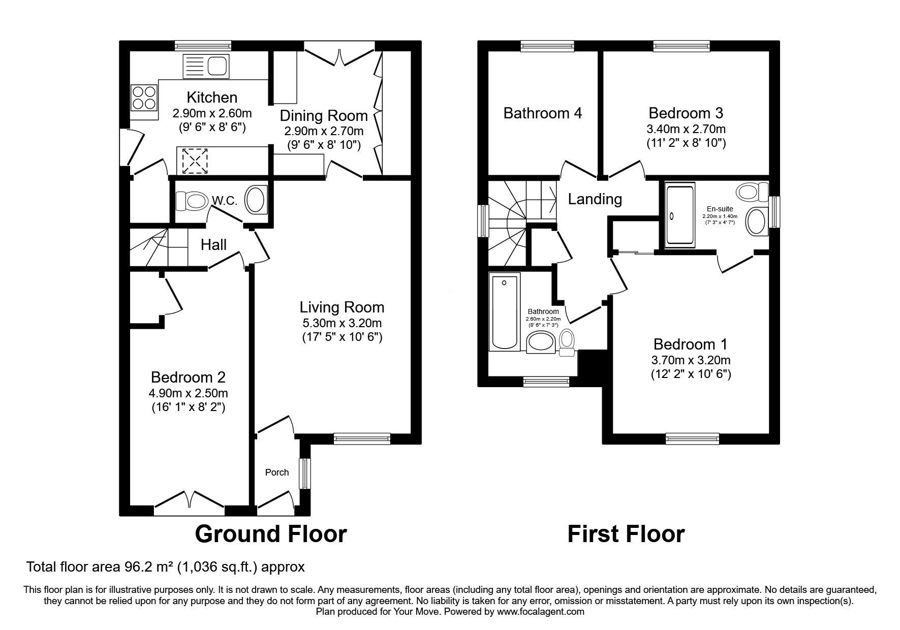 Floorplan of 4 bedroom Detached House for sale, North Larches, Dunfermline, KY11
