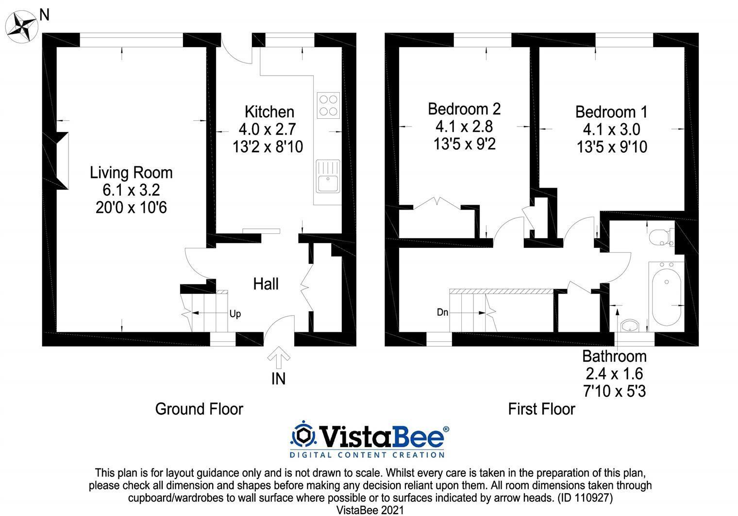 Floorplan of 2 bedroom Mid Terrace House to rent, Pollock Walk, Dunfermline, KY12