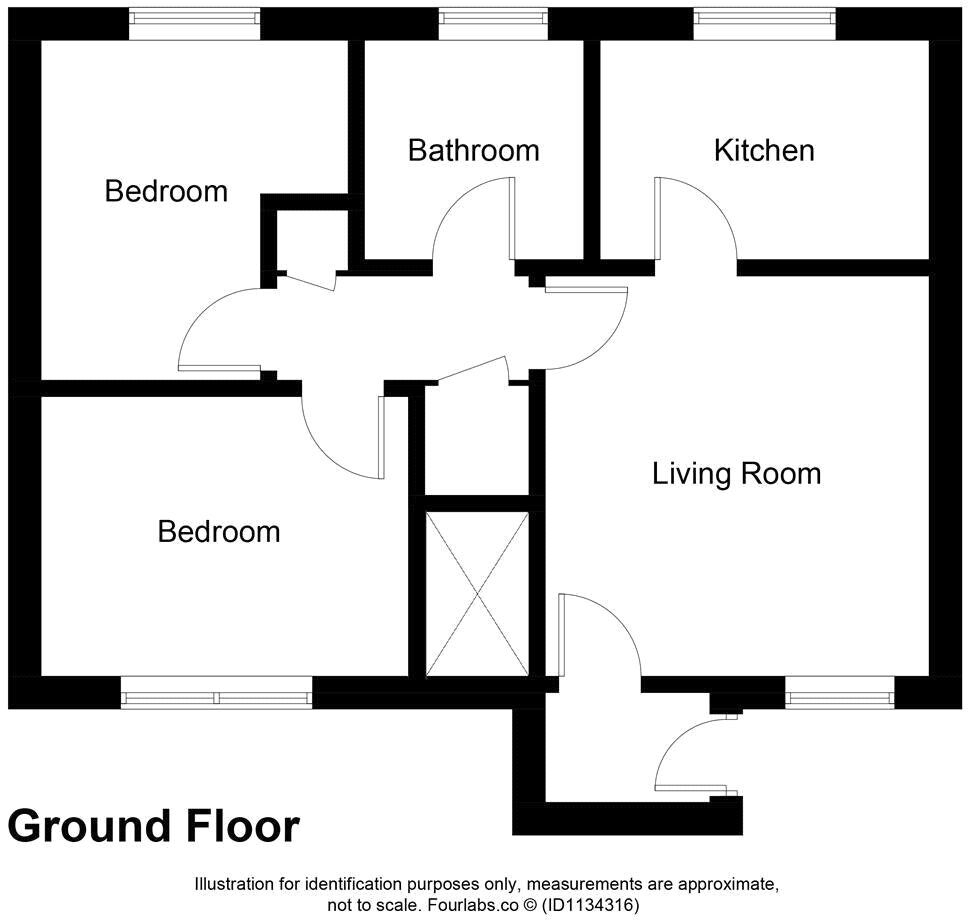 Floorplan of 2 bedroom Flat to rent, Inverewe Place, Dunfermline, KY11